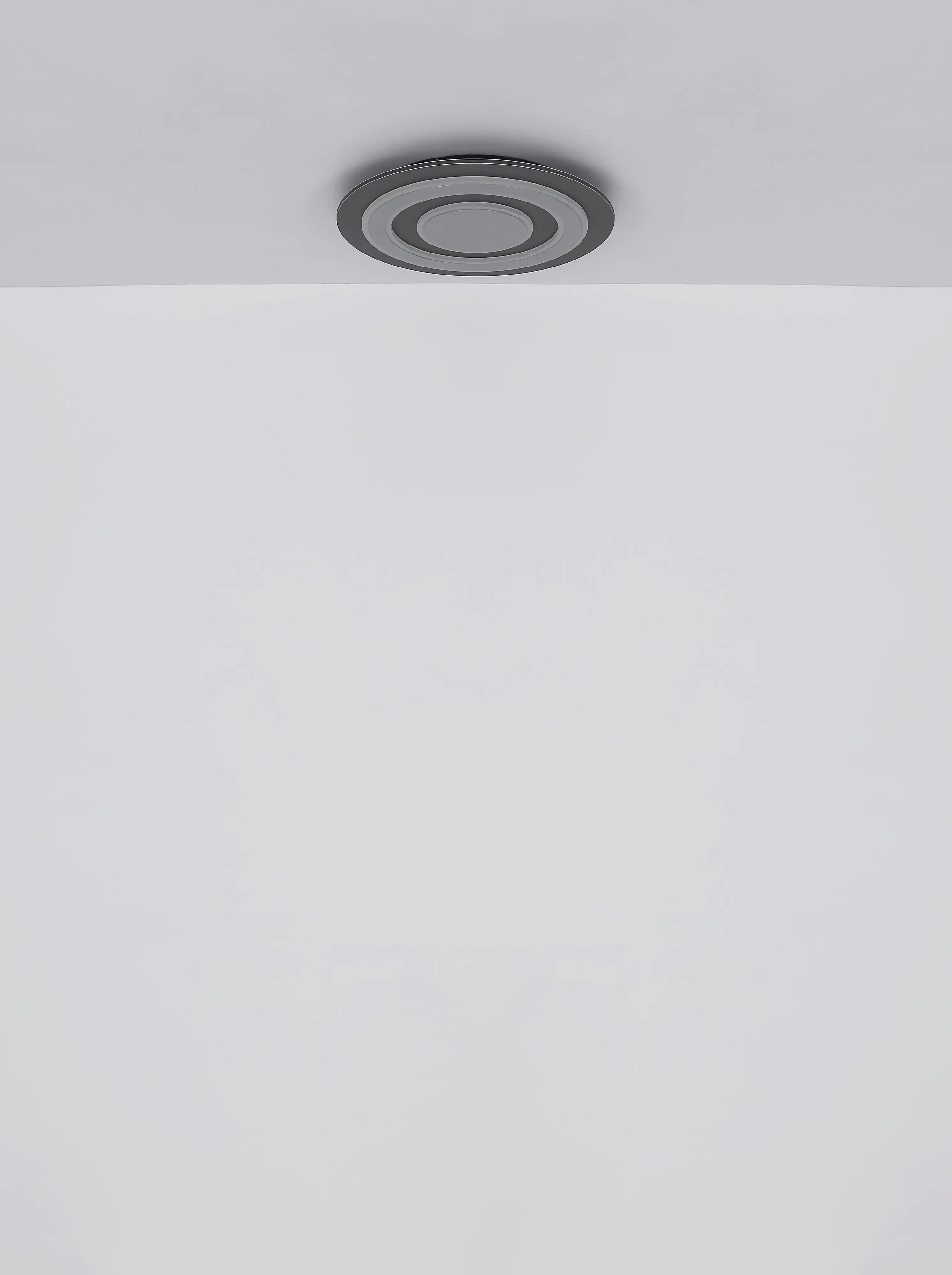 Globo Deckenleuchte Jayden Ø 48 x 5,2 cm anthrazit gebürstet warmweiß