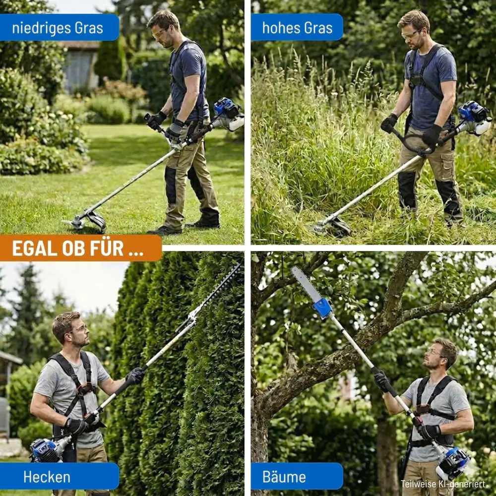 Güde Gartenpflege-Set GPS 1001 4in1