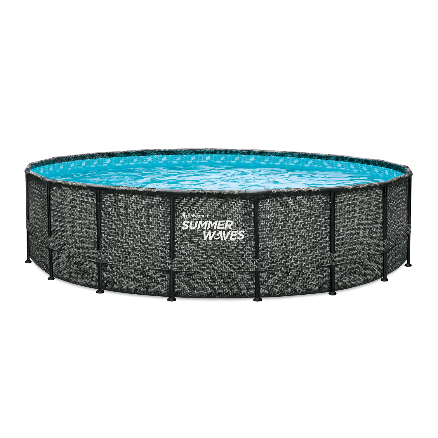 Summer Waves Pool Frame Dark Herringbone Print Elite 5,49 m x 1,22 m