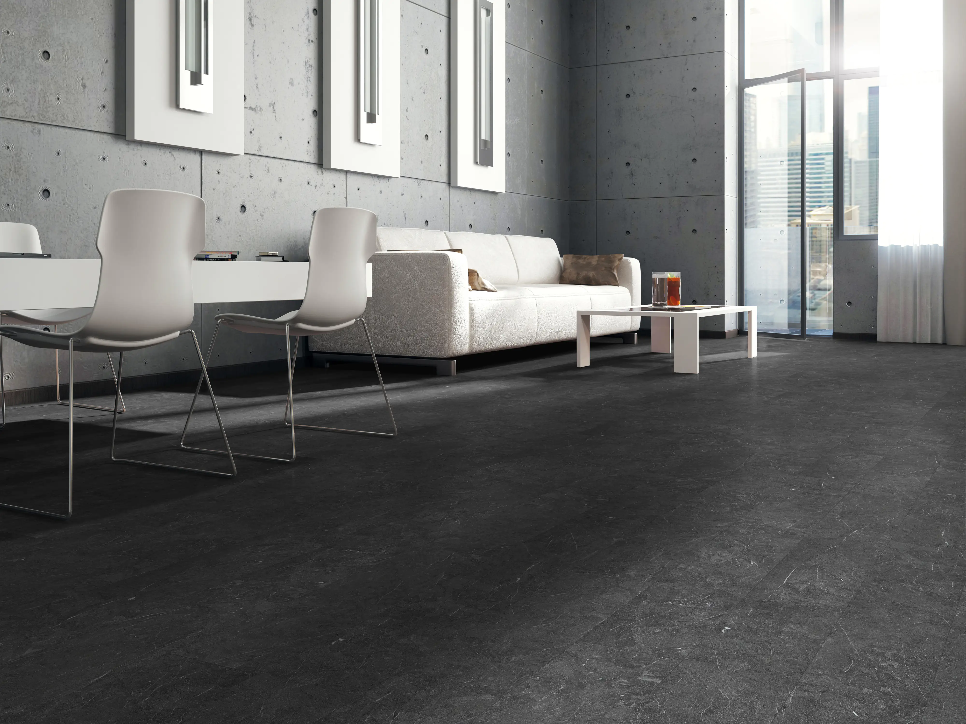 Classen Vinylboden Fliese Infinity dark 63,8 x 31 cm