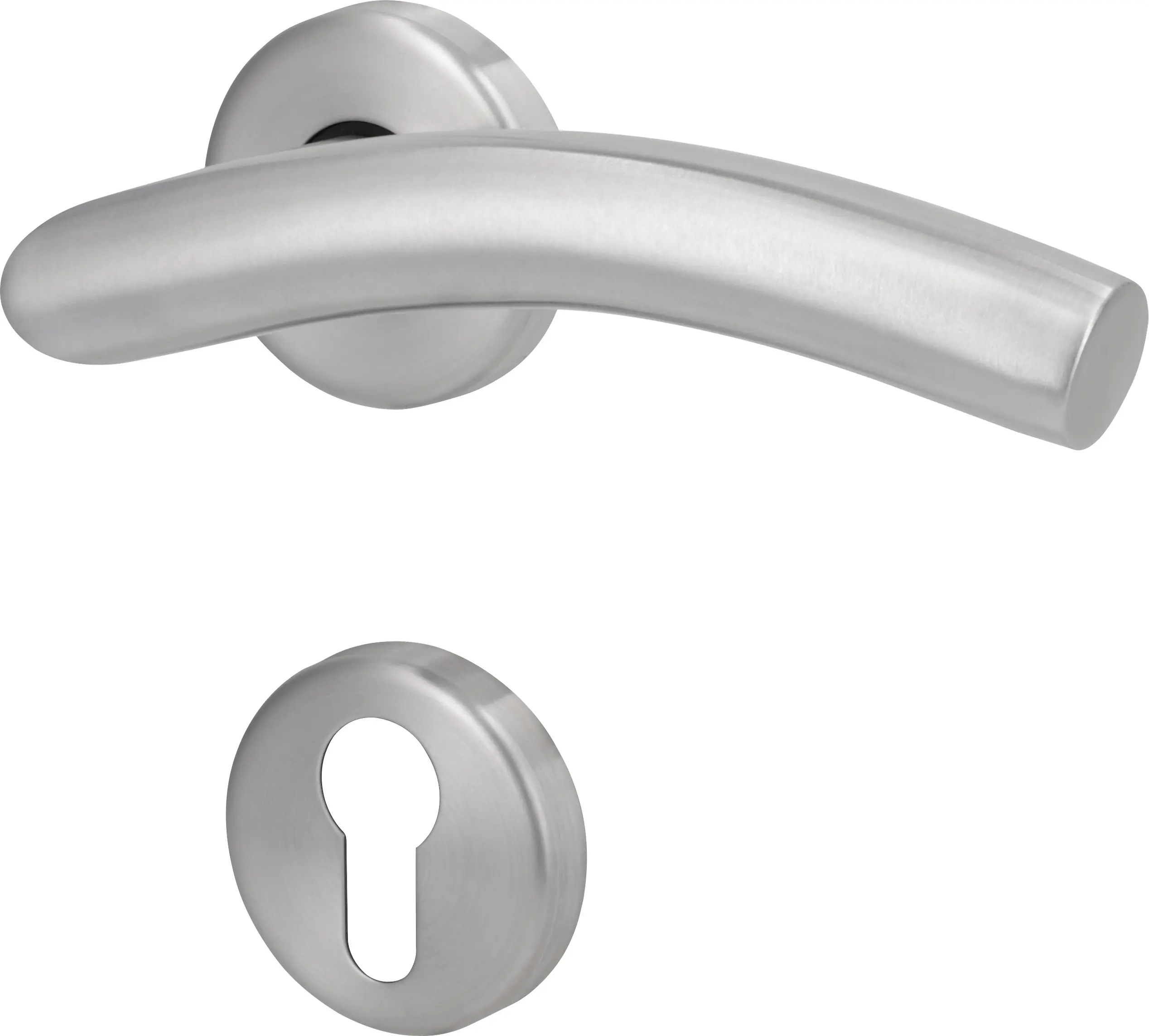 Südmetall Türgriff-Garnitur Rosette Mauritius PZ Edelstahl satiniert silber Ø 50 mm 