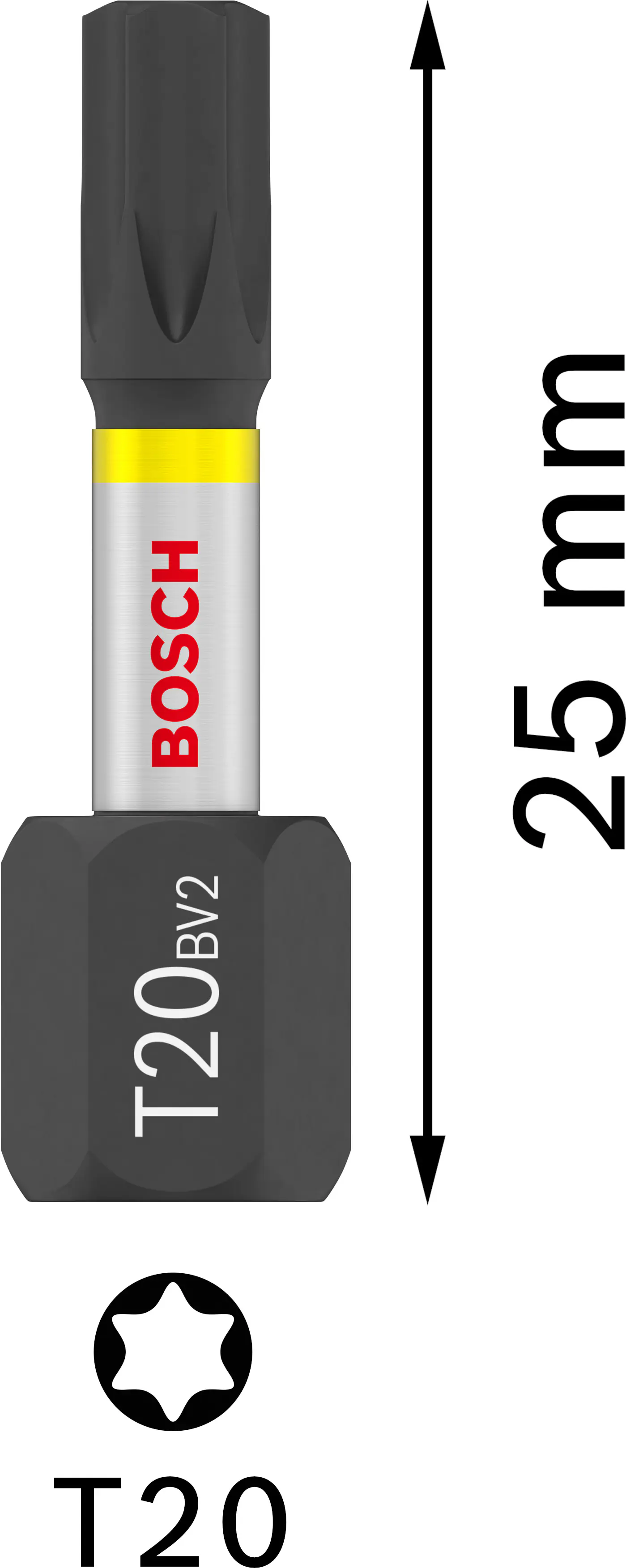 Bosch PRO Impact Bit T20 25 mm 25-teilig