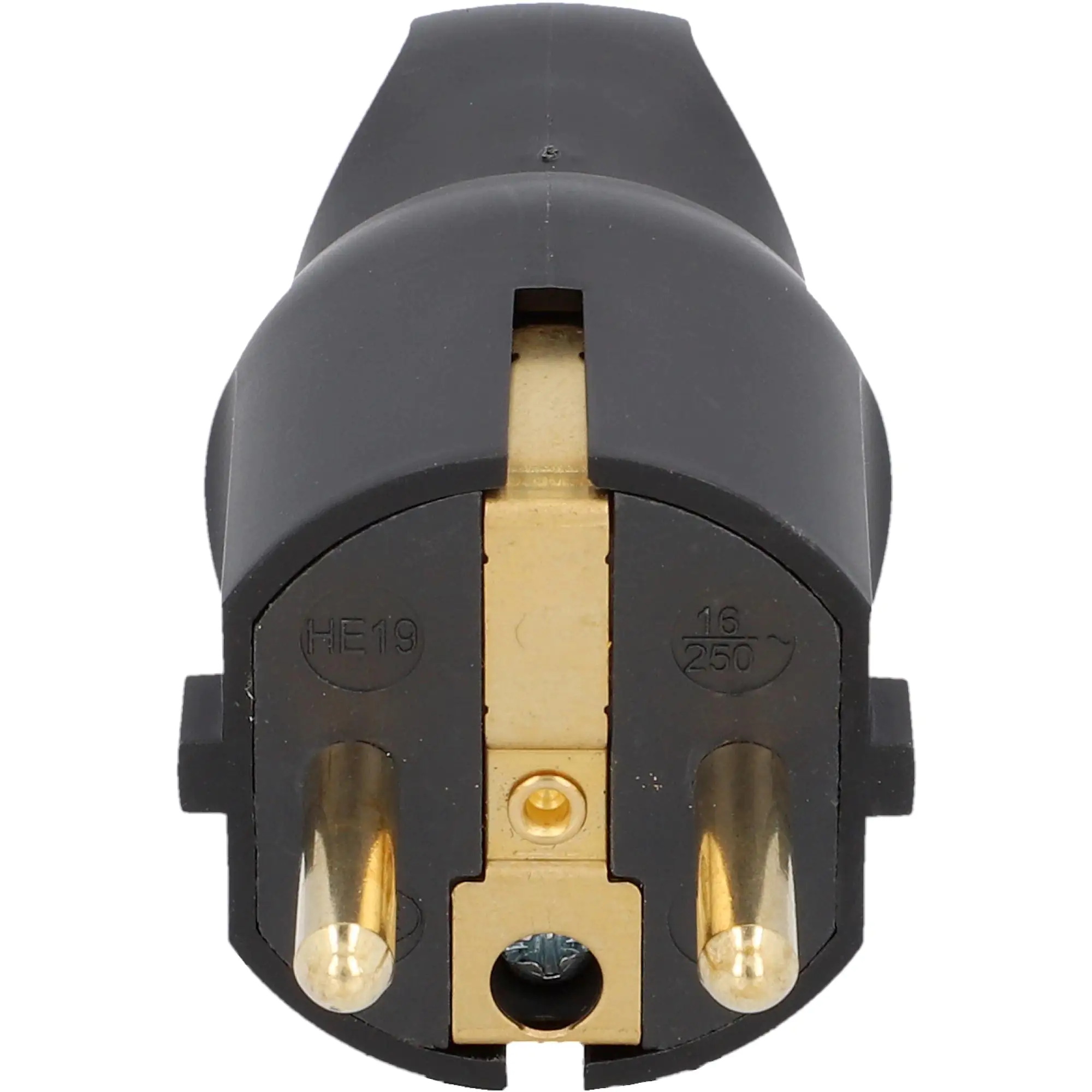 LEGRAND Schutzkontakt-Stecker Knickschutz Ausziehhilfe schwarz