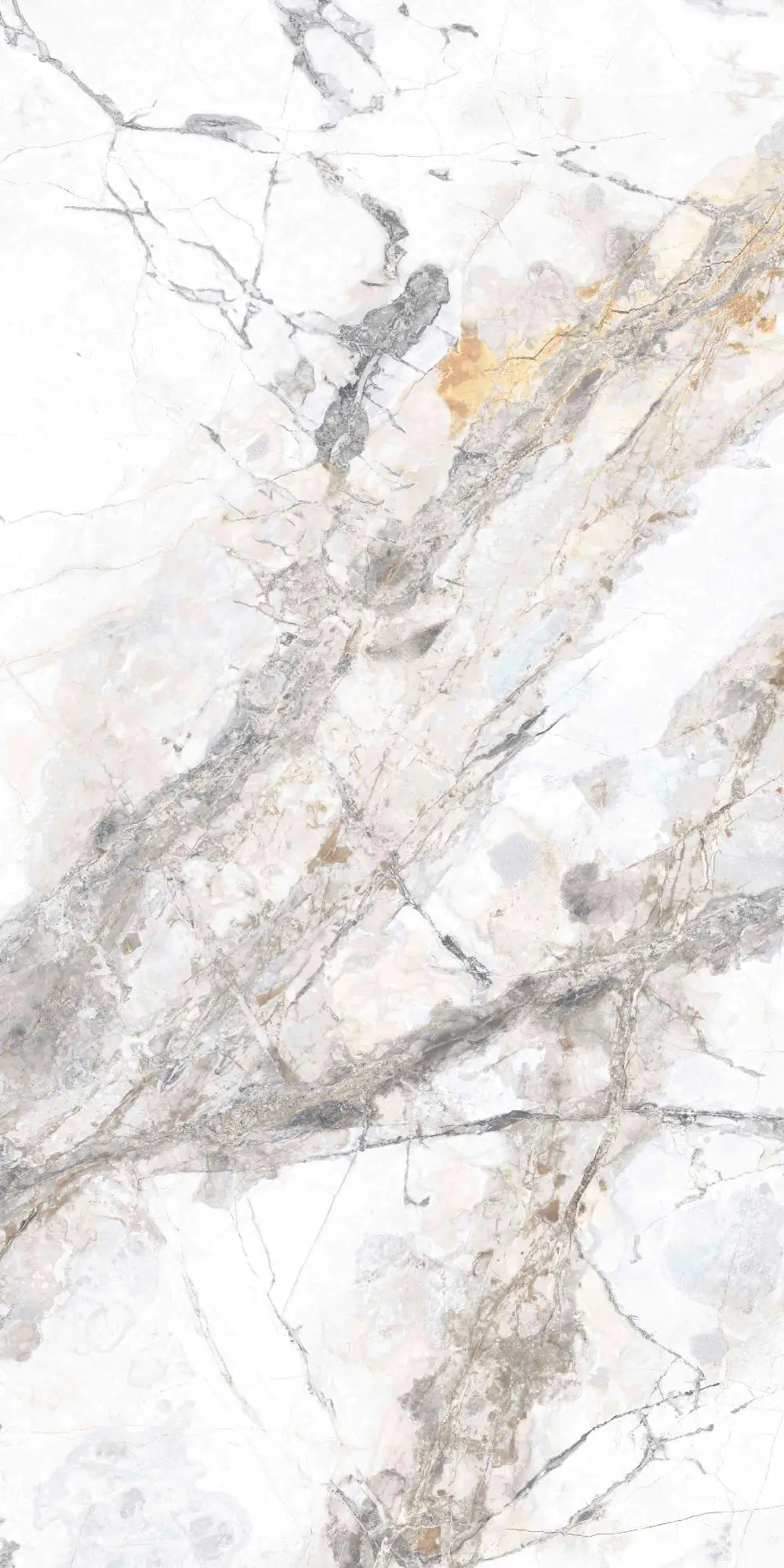 Bodenfliese Feinsteinzeug Caldera 60 x 120 cm silver