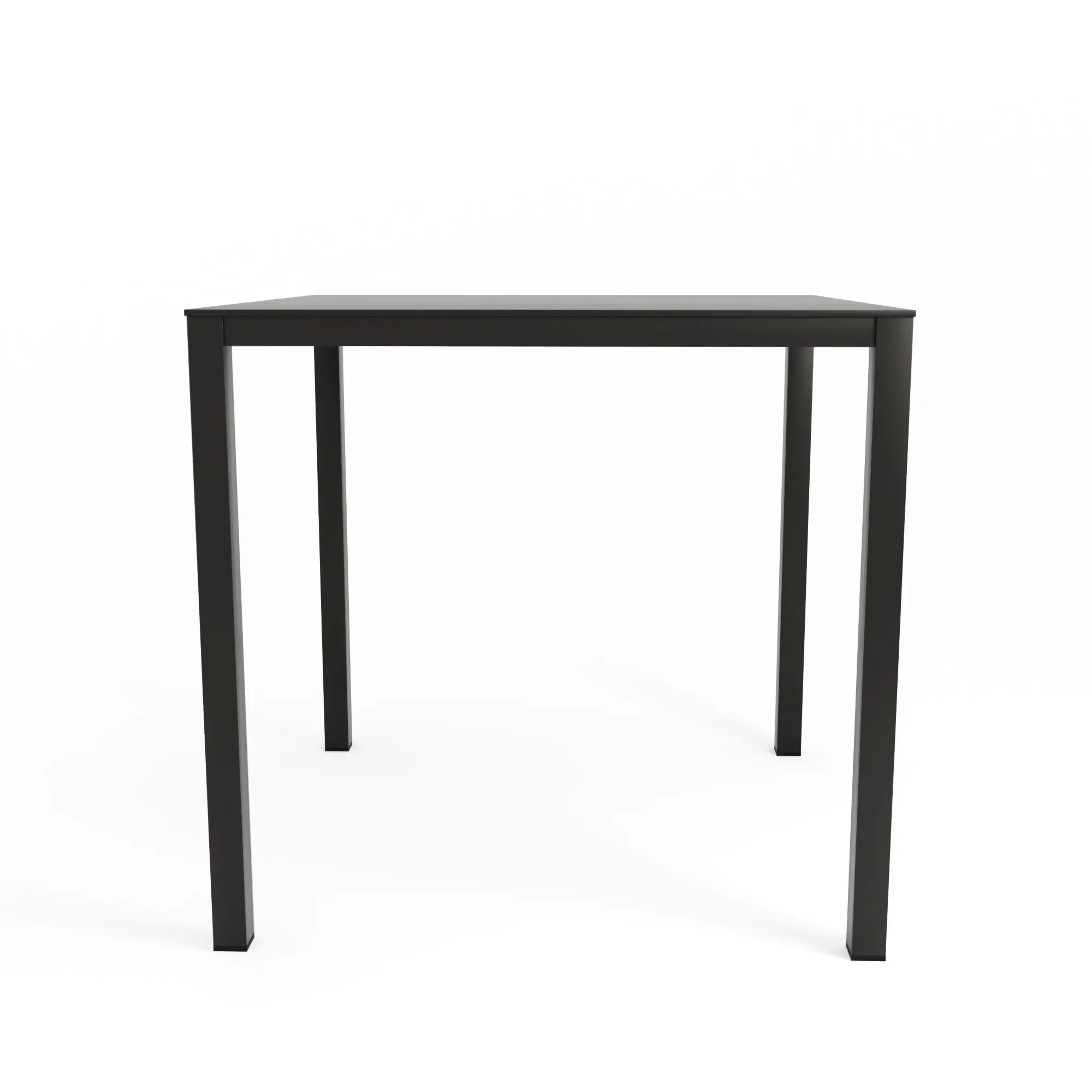 Grandsoleil Gartentisch wetterfest Metall Brunch 80 × 80 cm schwarz