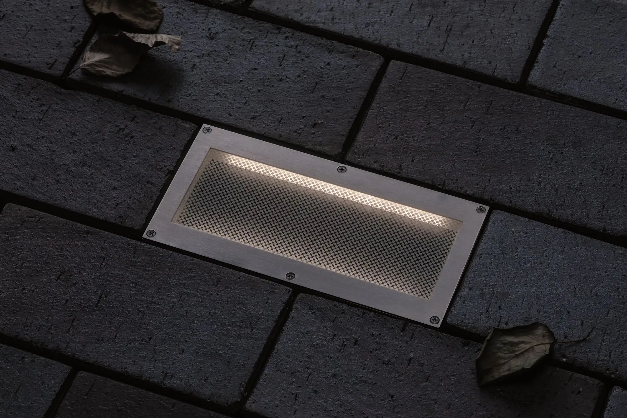 Paulmann LED Außen-Bodeneinbauleuchte Brick alu-grau 20 x 10 cm warmweiß