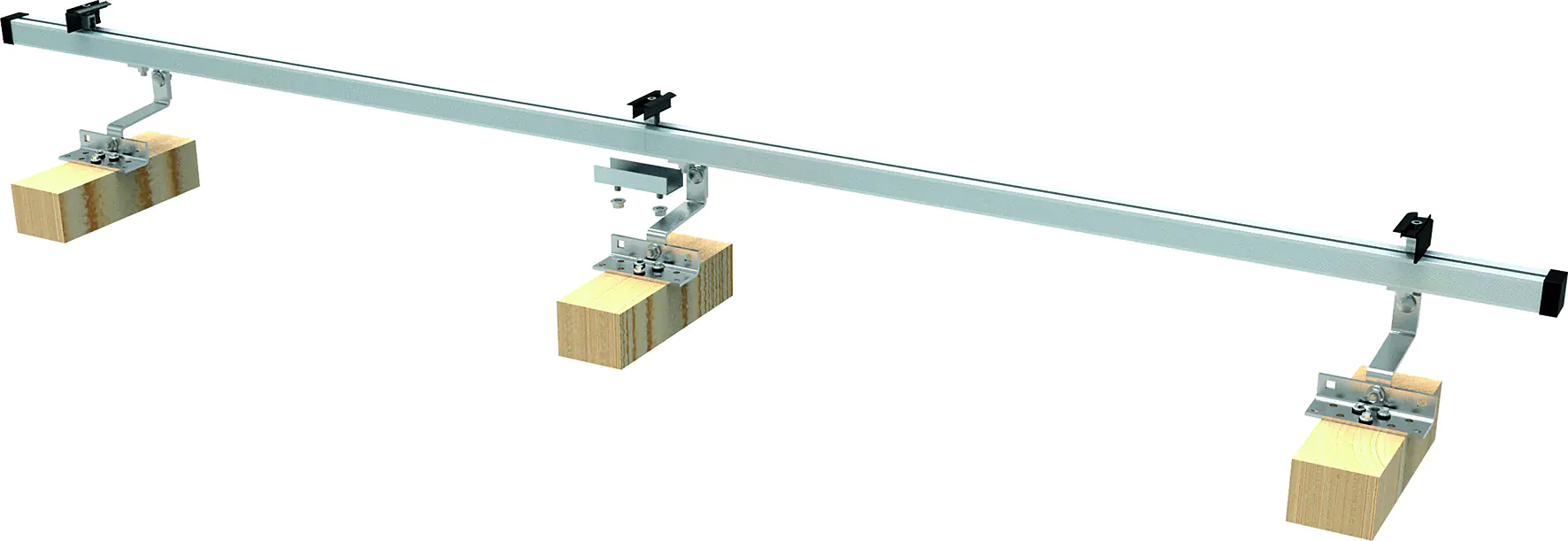 Schwaiger Montage Set für 2 Module Dach-Ziegel Montage Set für Ziegel