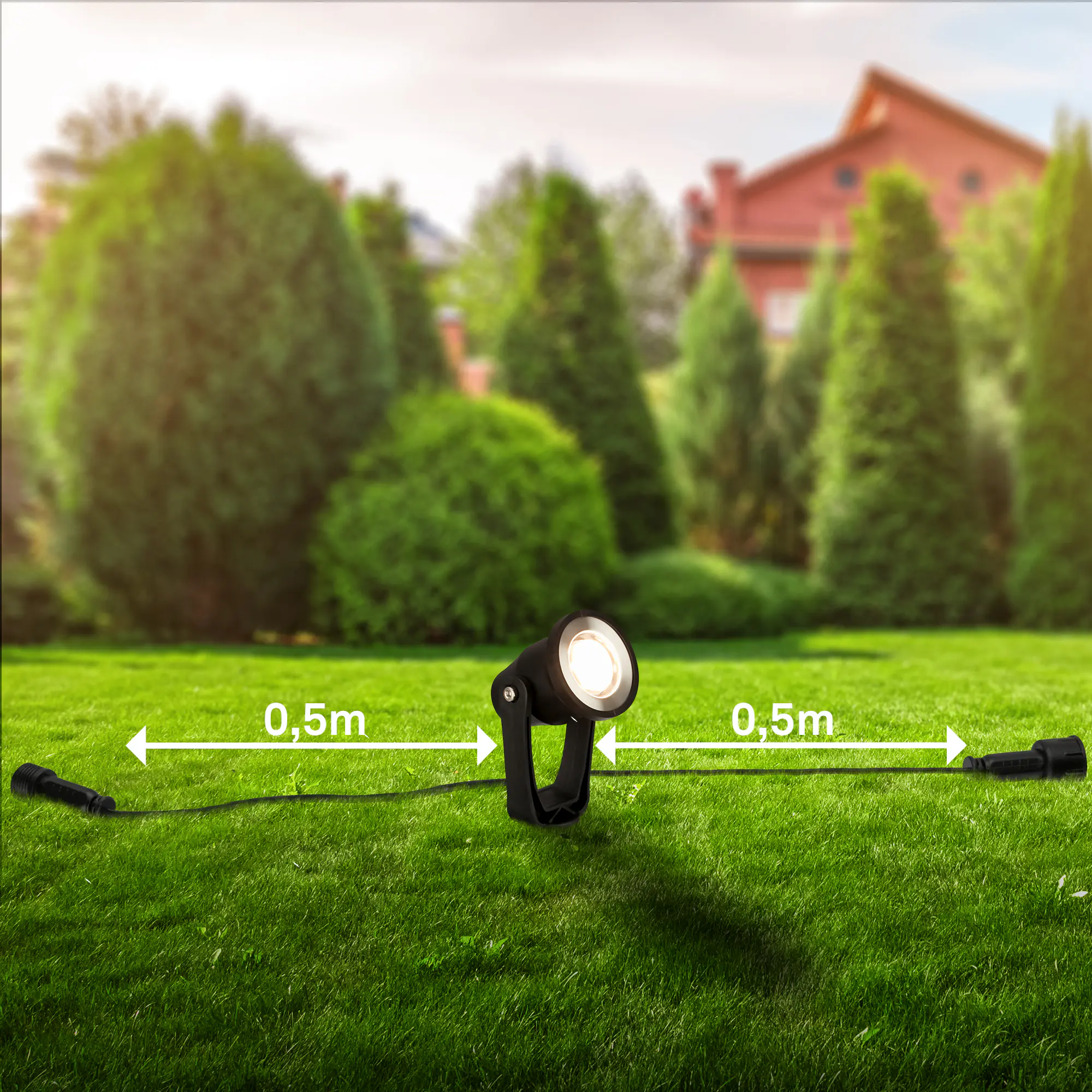 Briloner LED Wegeleuchte Lilis Connect to Shine 3er Erweiterungsset 3x1W warmweiß