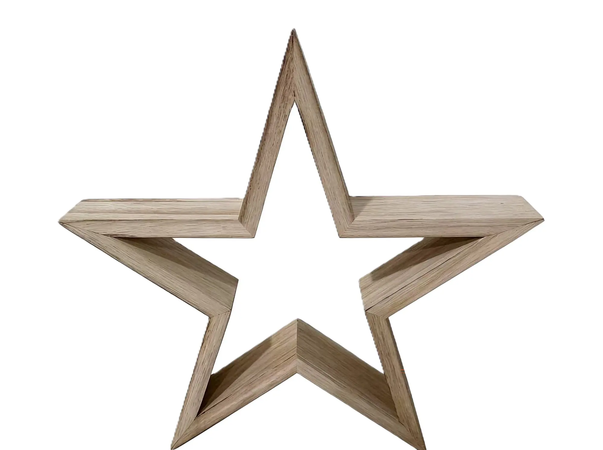 TrendLine Deko-Stern Holz 29 x 29 x 5 cm