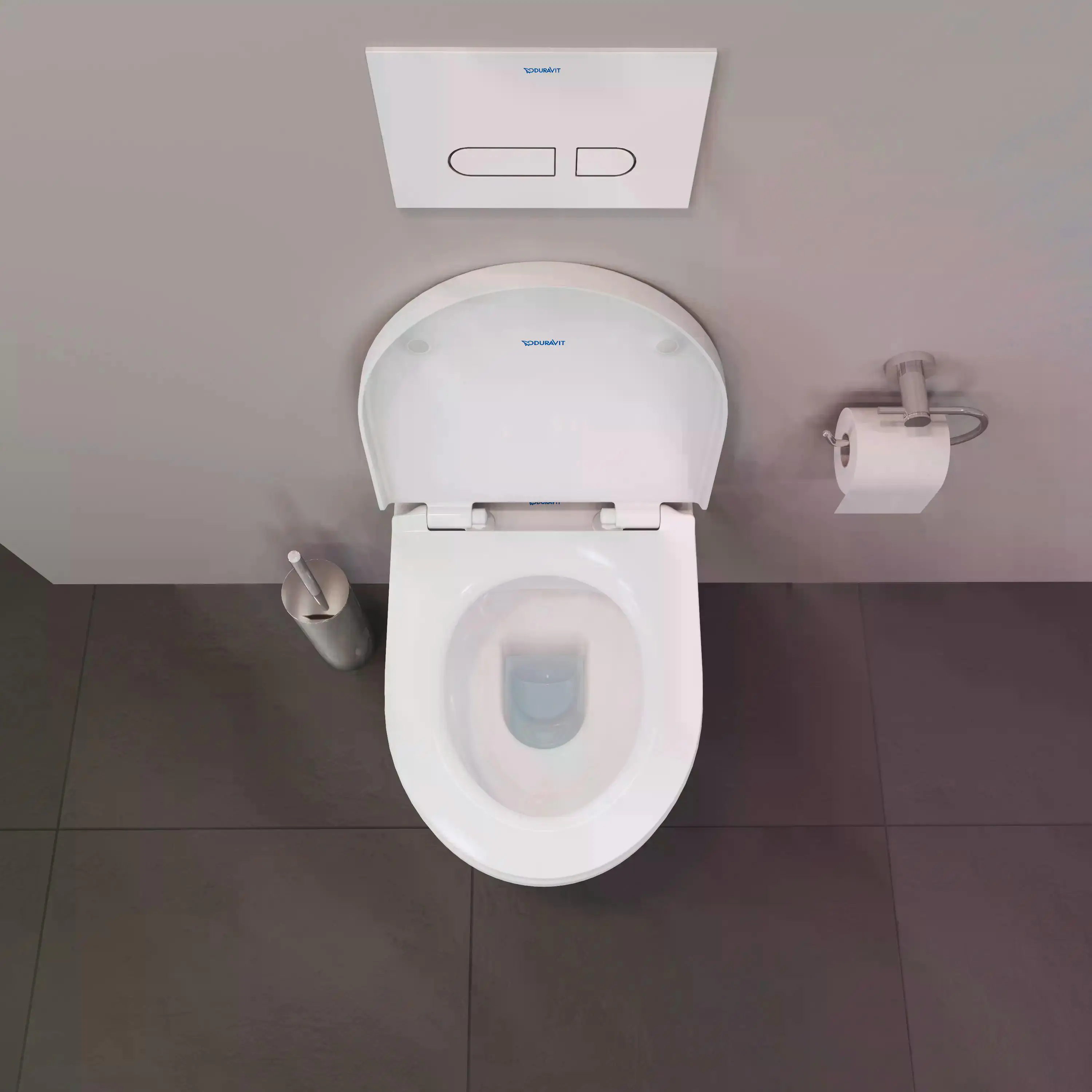Duravit Wand WC spülrandlos DuraStyle Basic Tiefspüler weiß inkl. WC Sitz