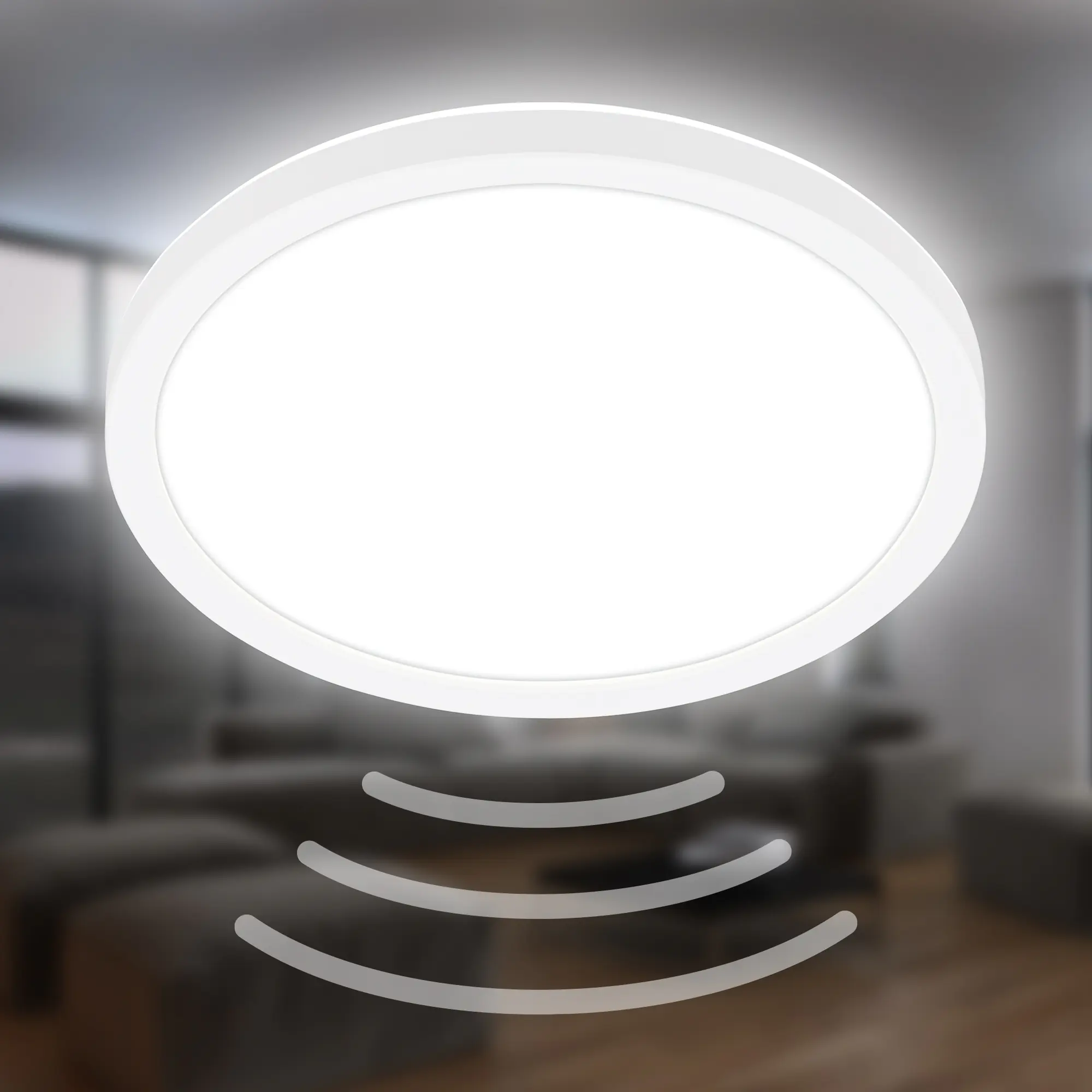 Briloner LED Deckenlampe Move 16W Ø 24 cm weiß Bewegungssensor neutralweiß