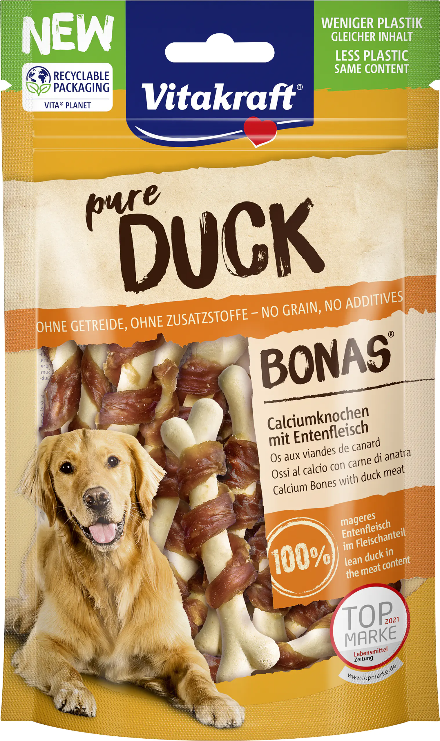 Vitakraft Duck Bonas Calciumknochen Ente 80 g