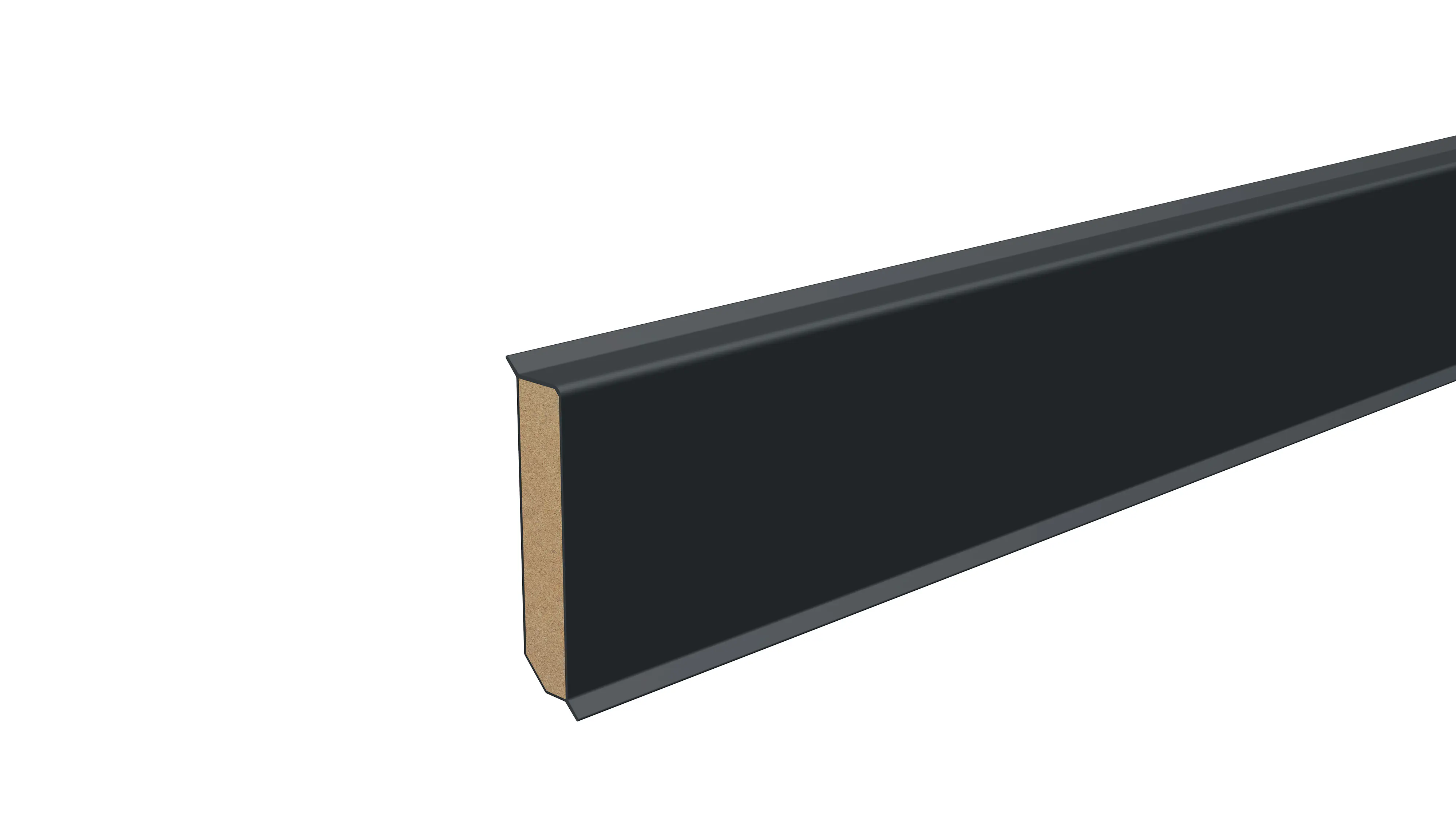 Neuhofer Fußleiste MDF 240 cm x 60 x 13 mm anthrazit