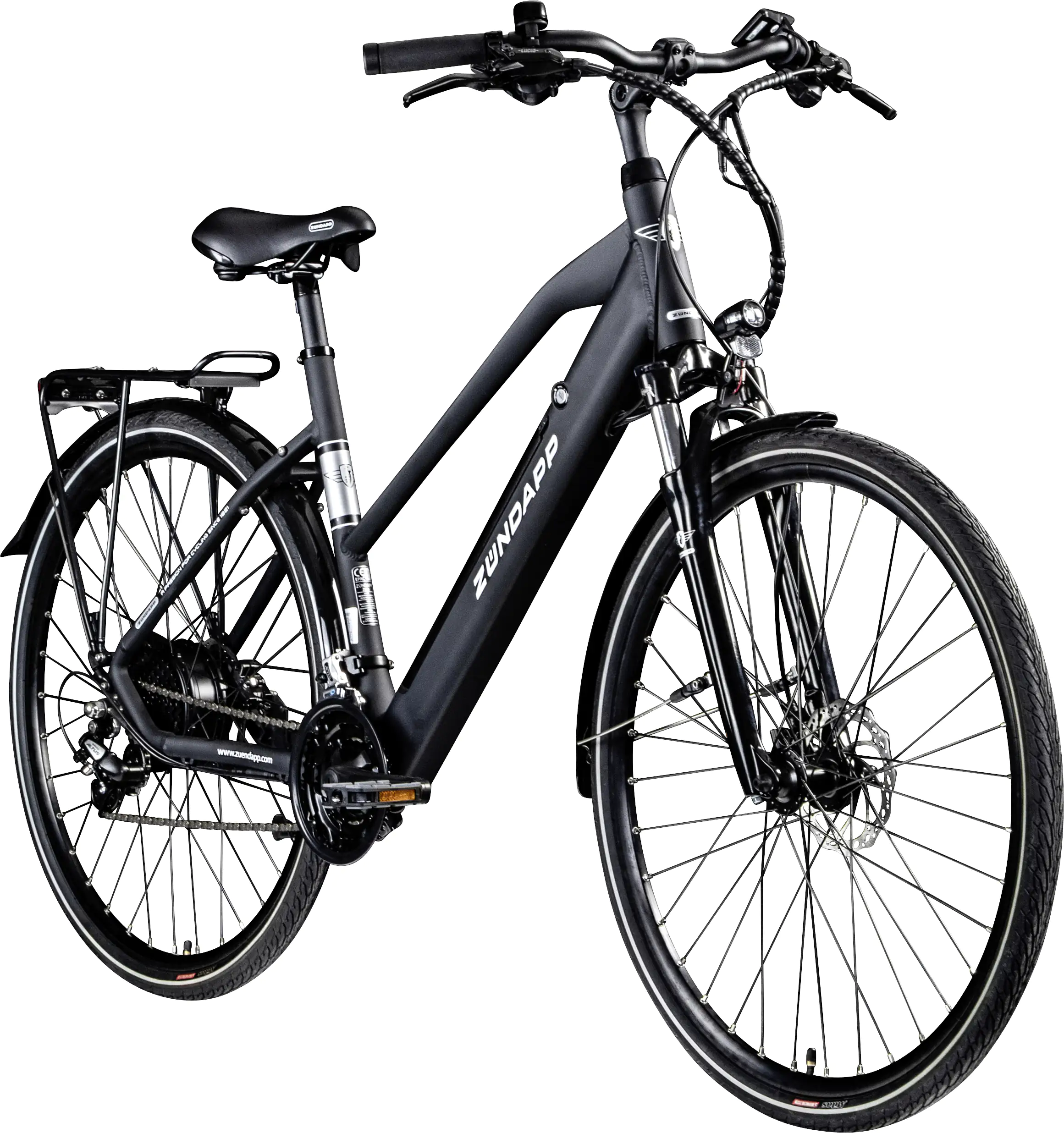 Zündapp E-Bike Trekking Z810 28 Zoll 8-Gang 550 Wh schwarz matt