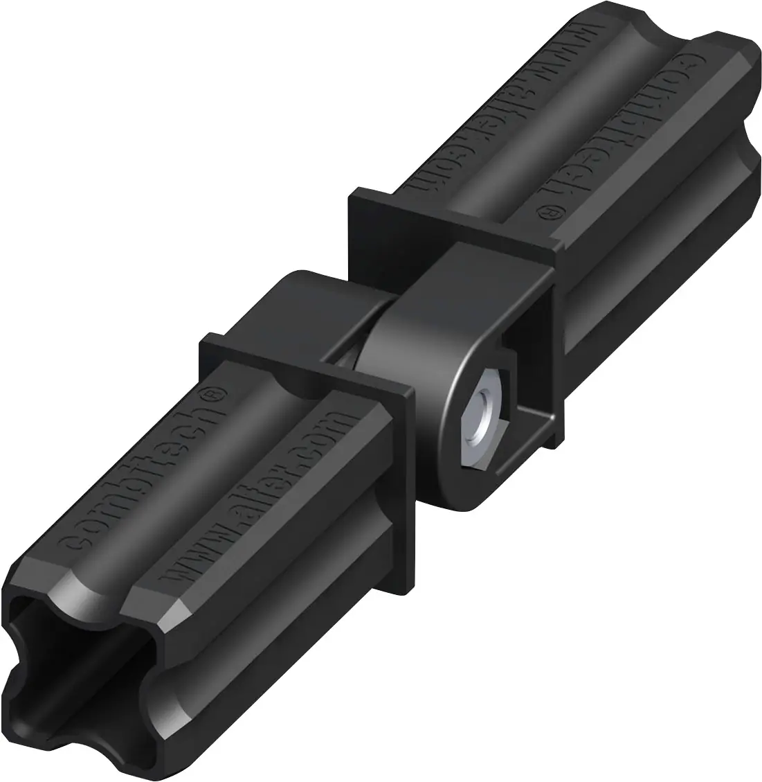 alfer Gelenk-Verbinder, 2 Zapfen 23.5 mm 23.5 mm Kunststoff glatt schwarz