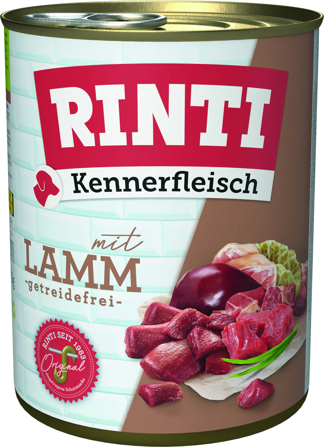 Rinti Kennerfleisch Hundenassfutter Adult getreidefrei 800 g Lamm bei Kartonabnahme