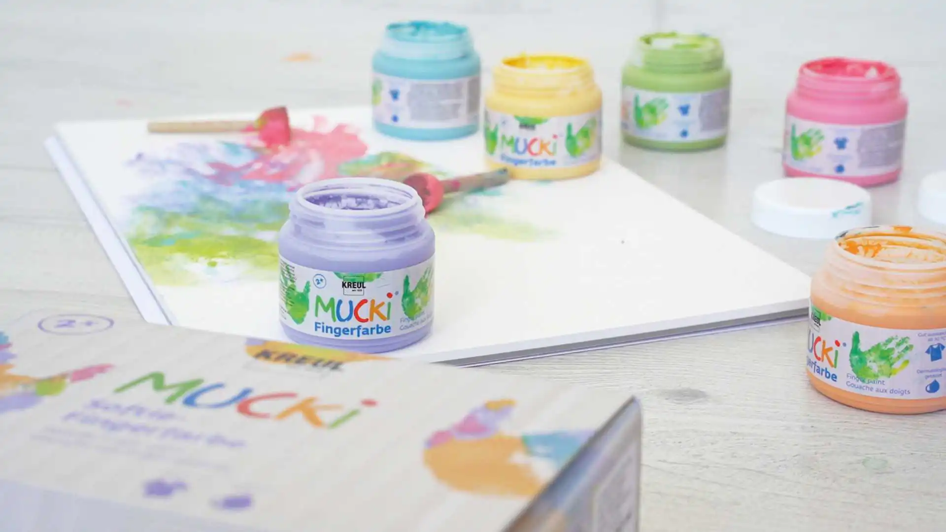 Mucki Softie-Fingerfarbe 6er Set 150 ml