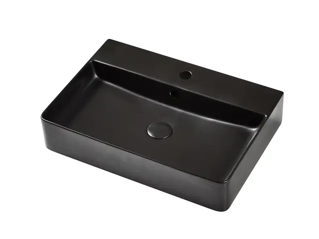 Primaster Keramikwaschbecken 60 cm Prag schwarz matt