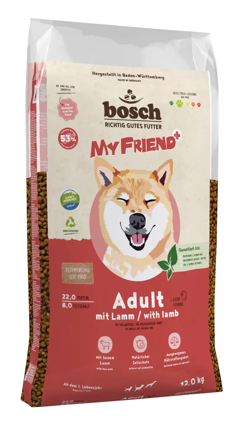 Bosch My Friend Hundetrockenfutter Adult 12 kg Lamm 