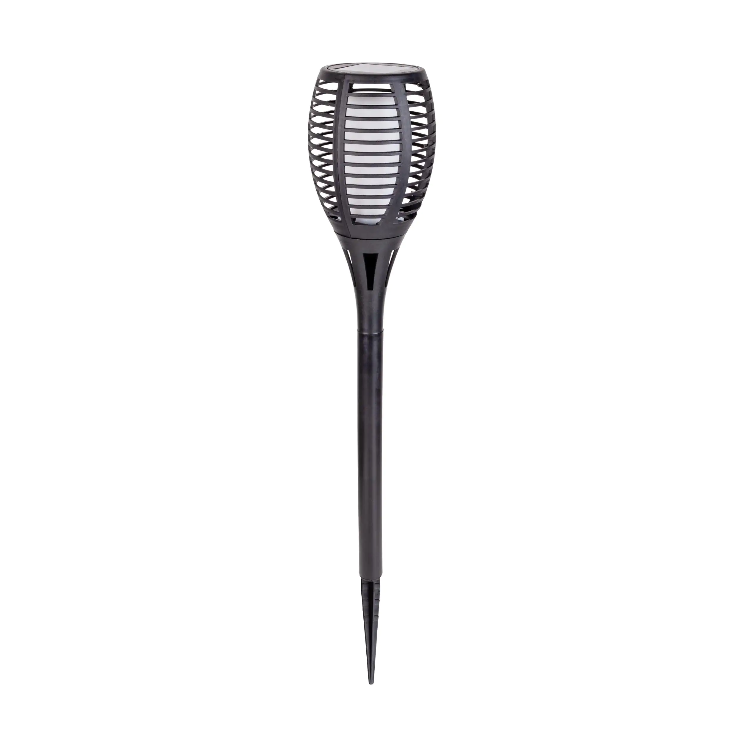 Light & More LED Solarleuchte Fackel schwarz