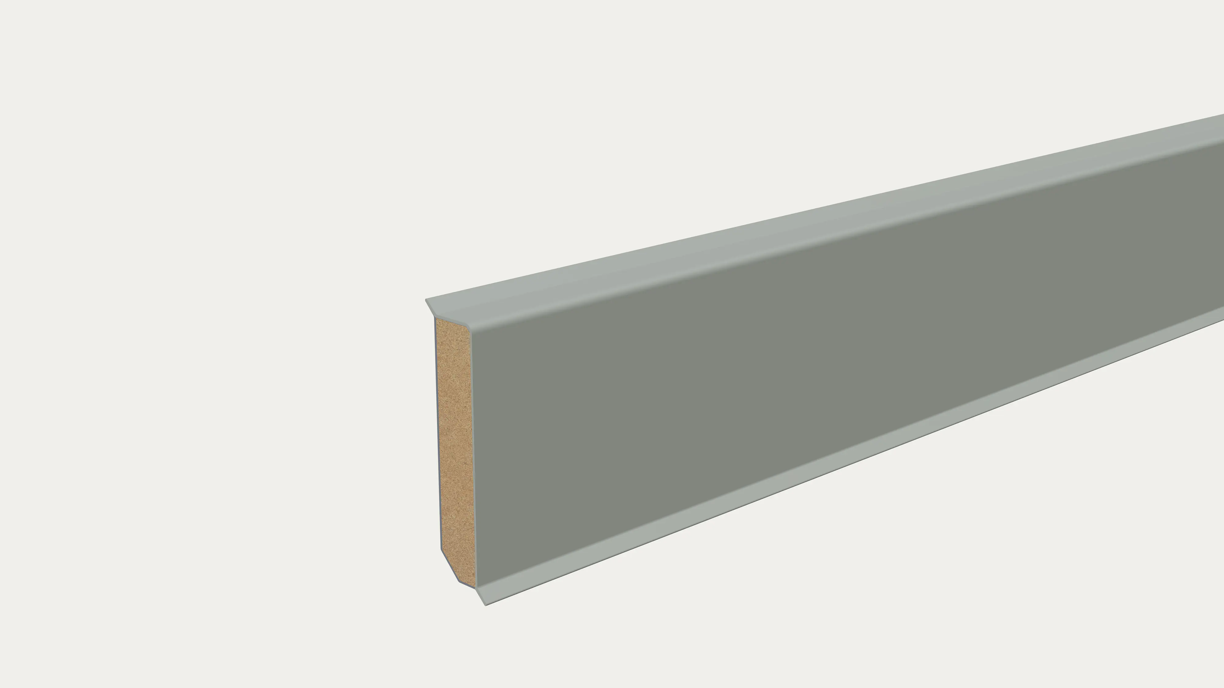 Neuhofer Fußleiste MDF 240 cm x 60 x 13 mm fenstergrau