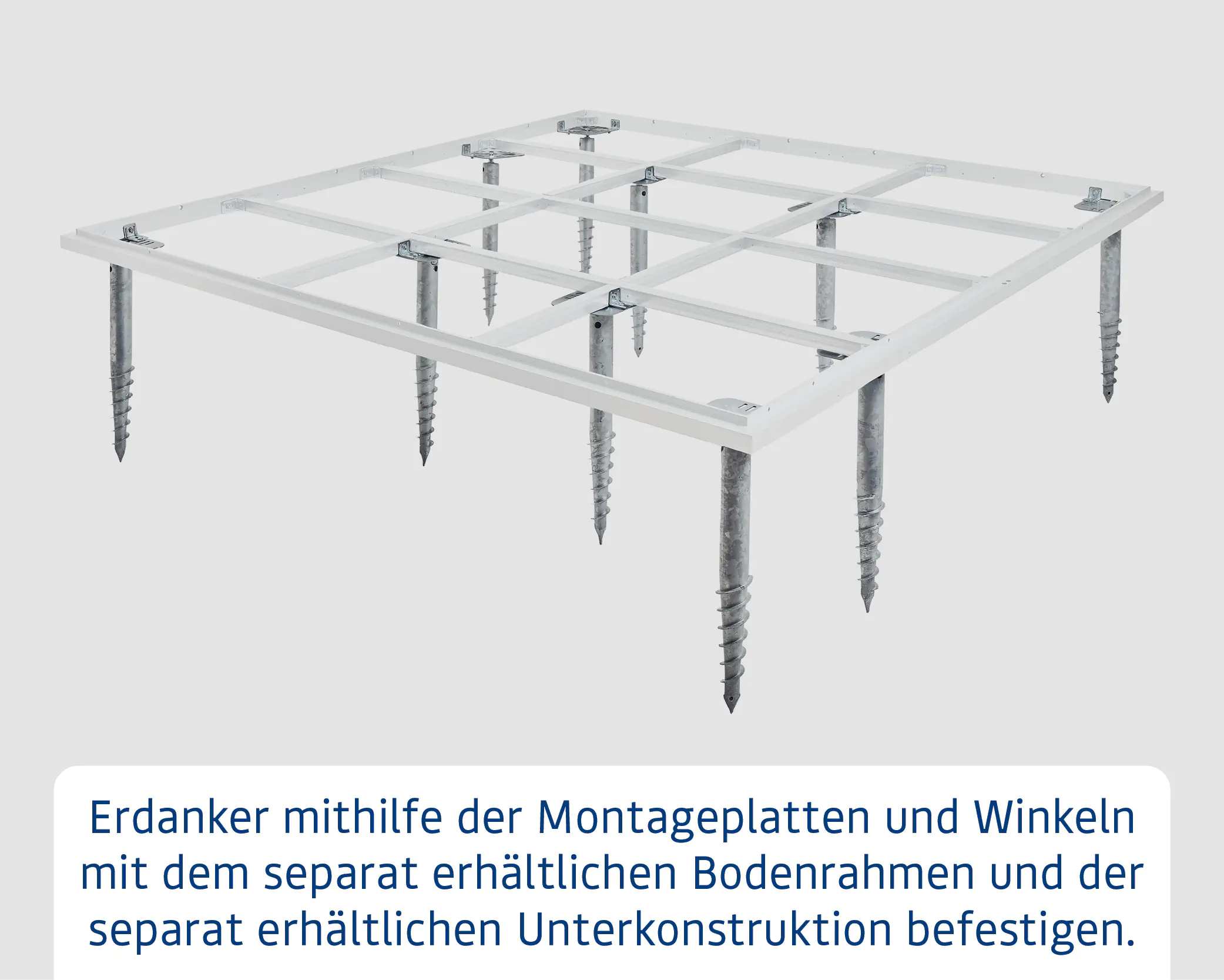 EcoStar Schraubfundament mit 10 Schrauben 