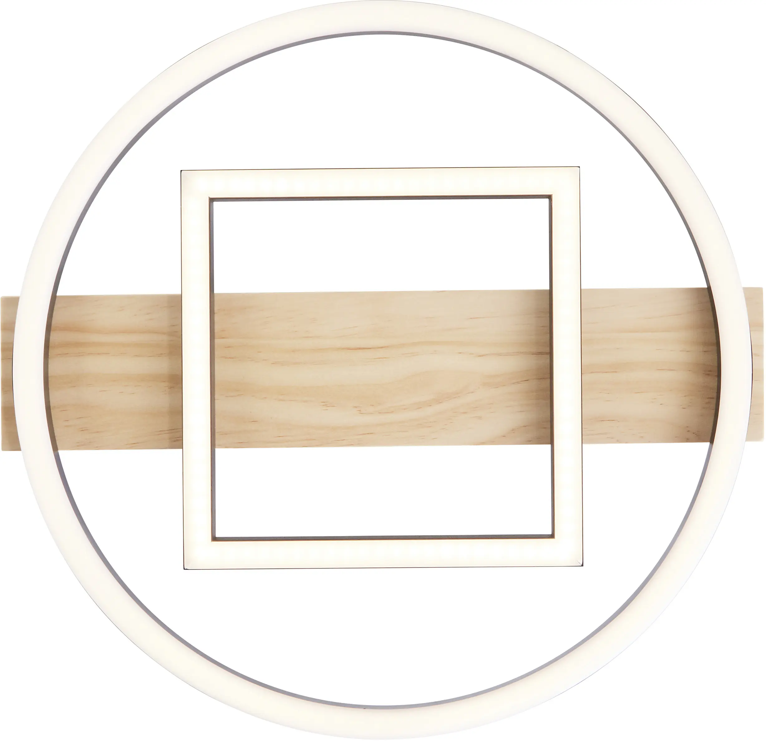 Brilliant Leuchten LED Deckenleuchte Maureen 24W, warmweiß, holz