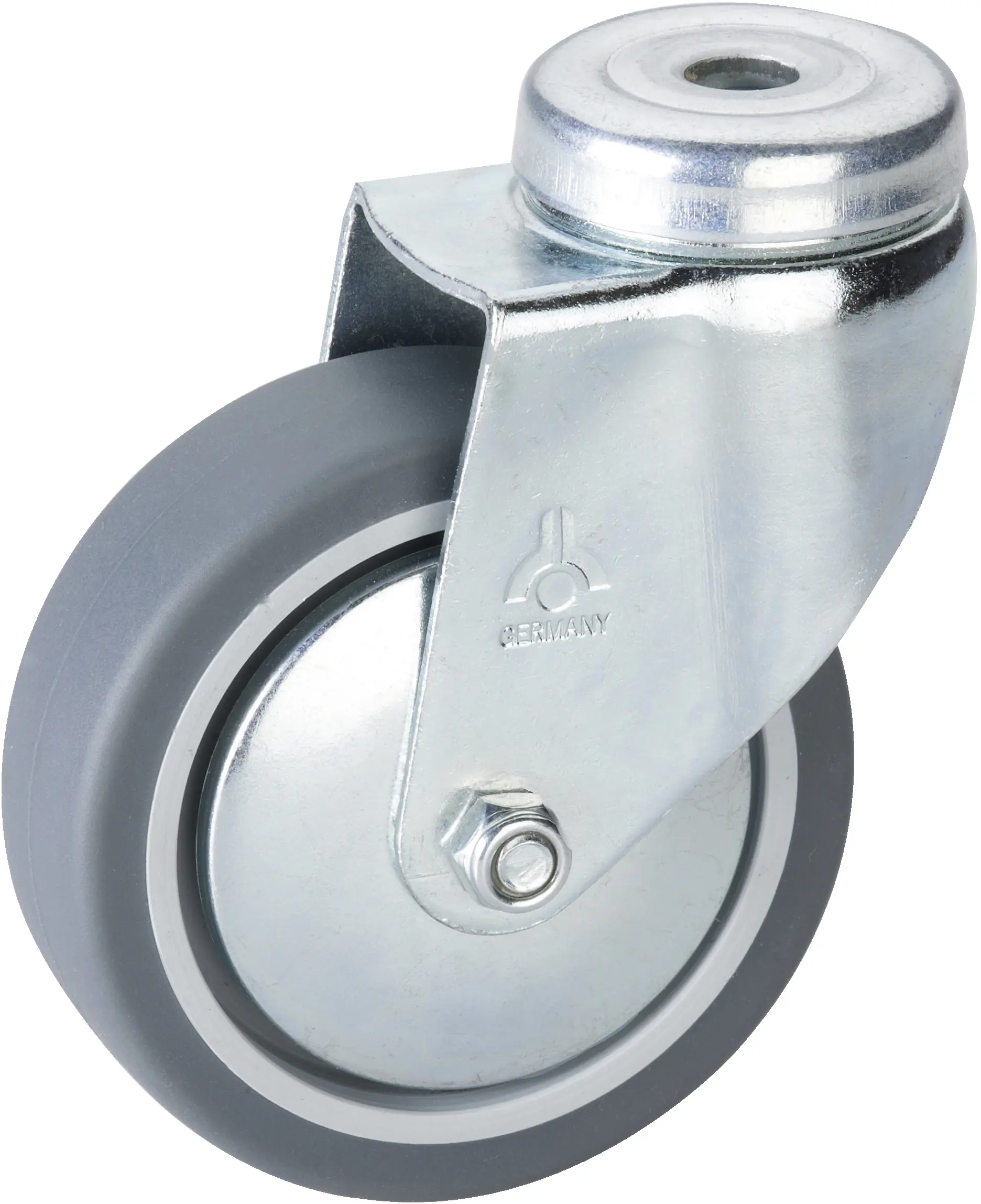 Lenkrolle mit Rückenloch 75 x 25 mm, Tragkr. 50 kg