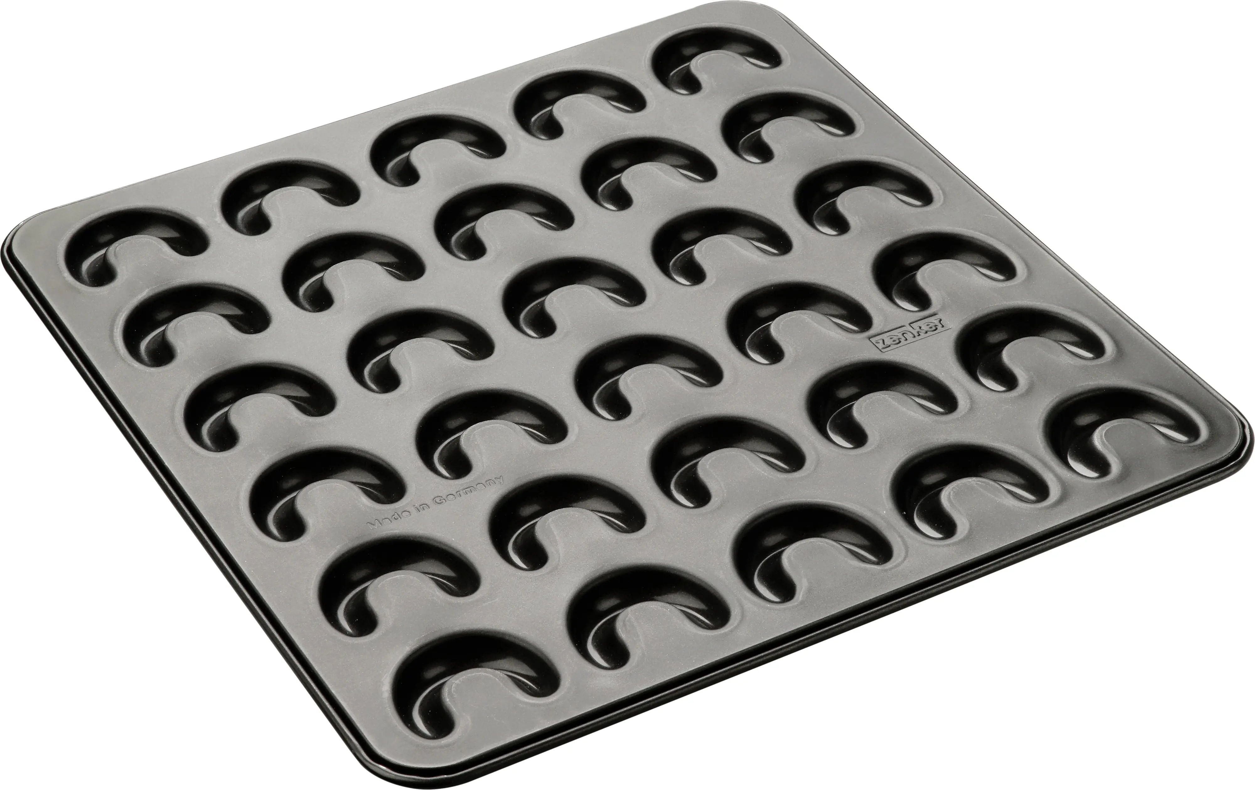 Zenker Backblech für Vanillekipferl klein 32 x 31 cm schwarz