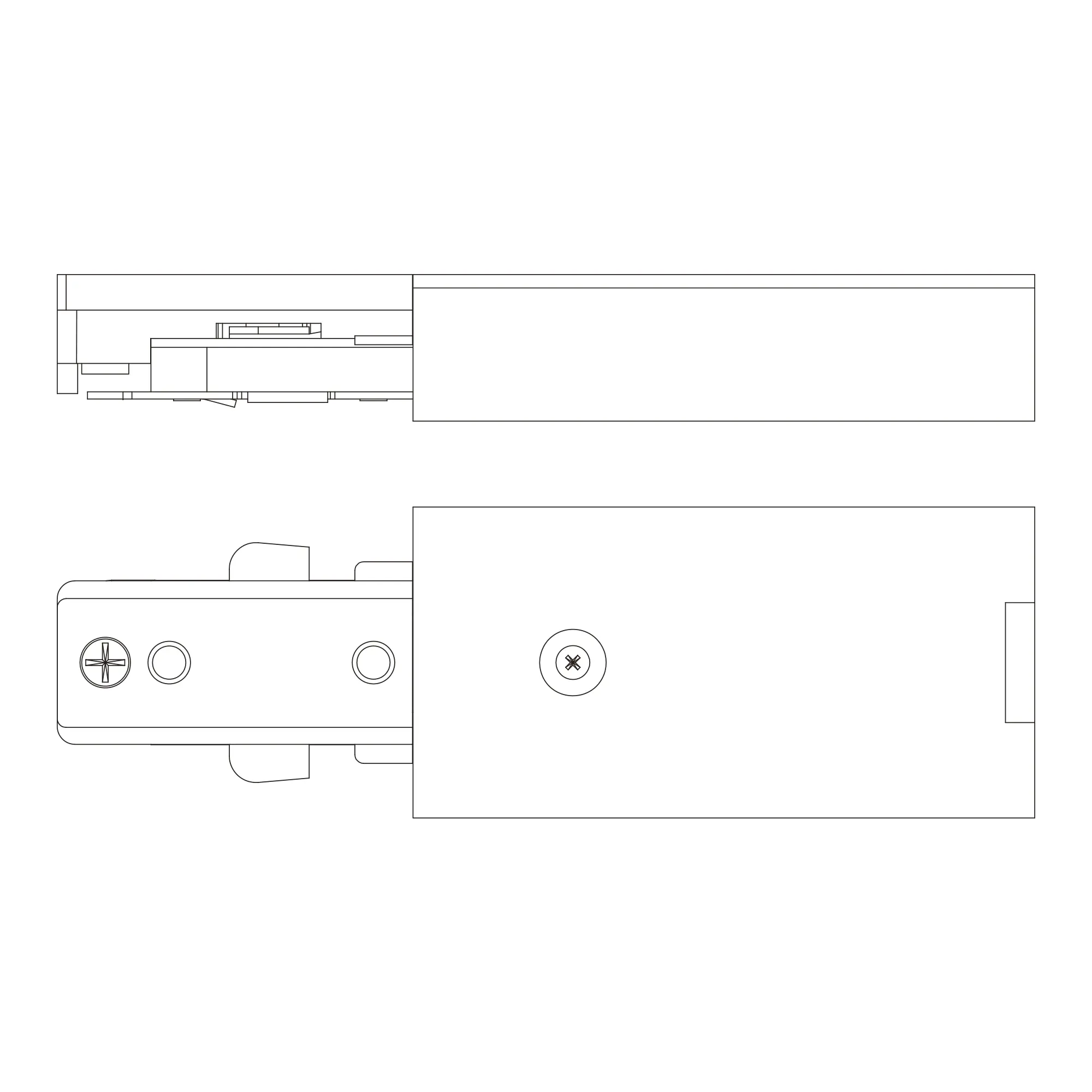 Philips EasyLink Stromverbinder für Schienenleuchte einseitig schwarz