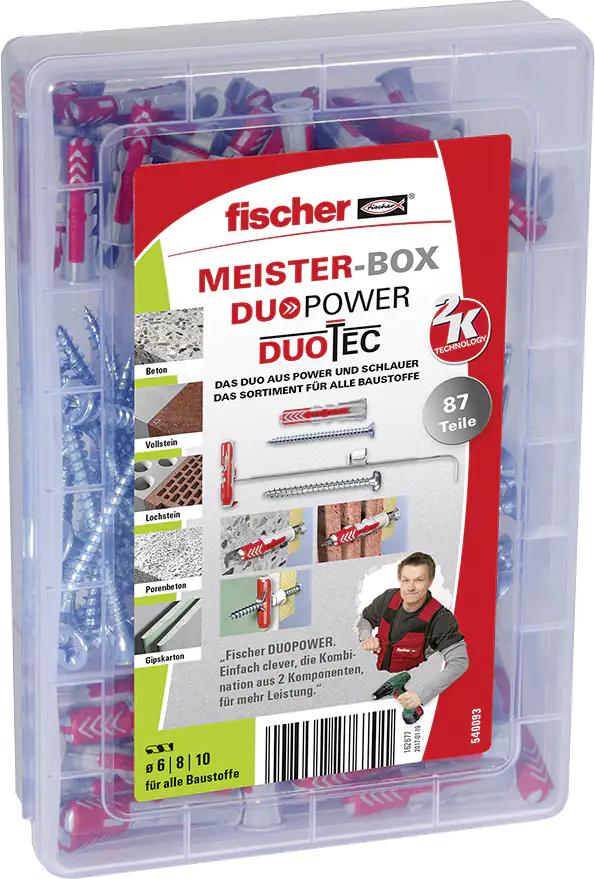 Fischer Meister-Box DuoPower/DuoTec - 87 Stück