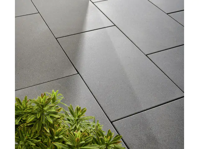 Kann Terrassenplatte Casavera 60 x 40 x 3,6 cm dunkelgrau geschliffen