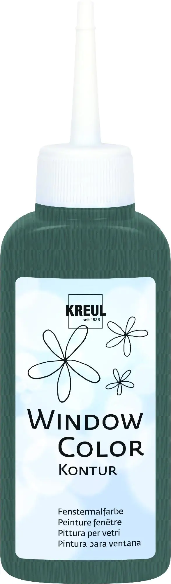 Kreul Window Color Konturenfarbe grau 80 ml