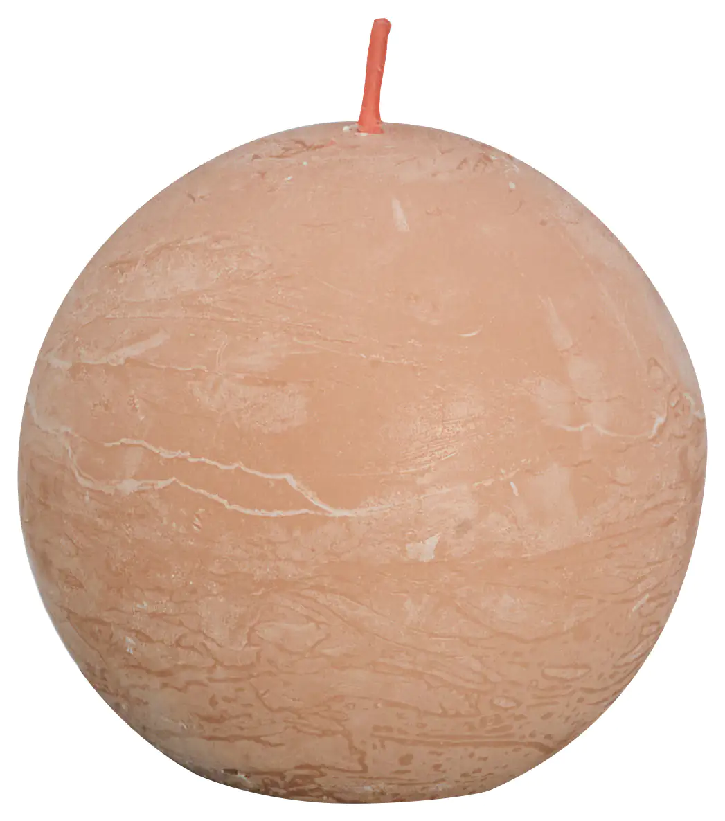 Bolsius Rustik Kugelkerze 76 mm nebliges rosa