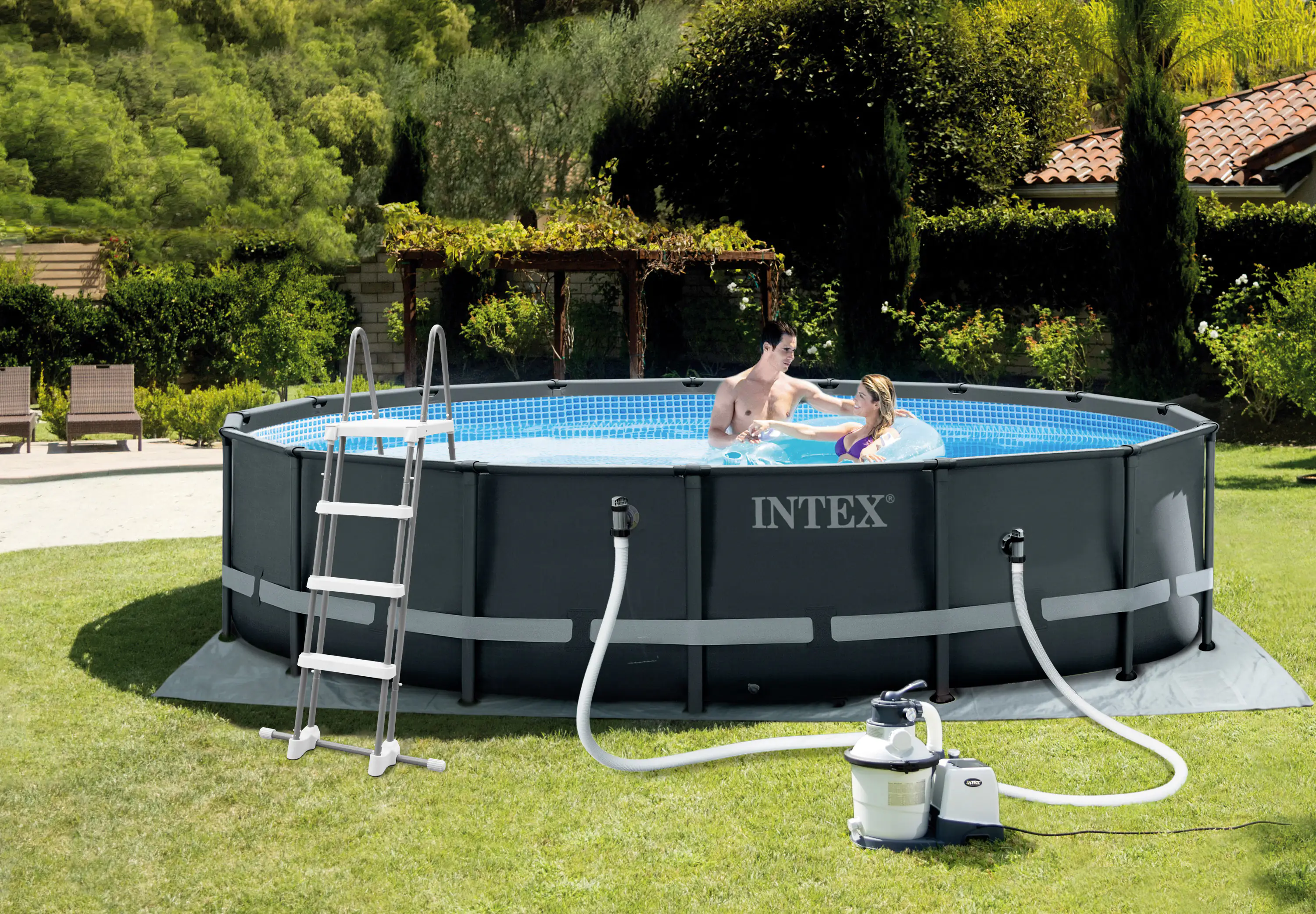 Intex Frame Pool Set Ultra Rondo Ø 488 x 122 cm