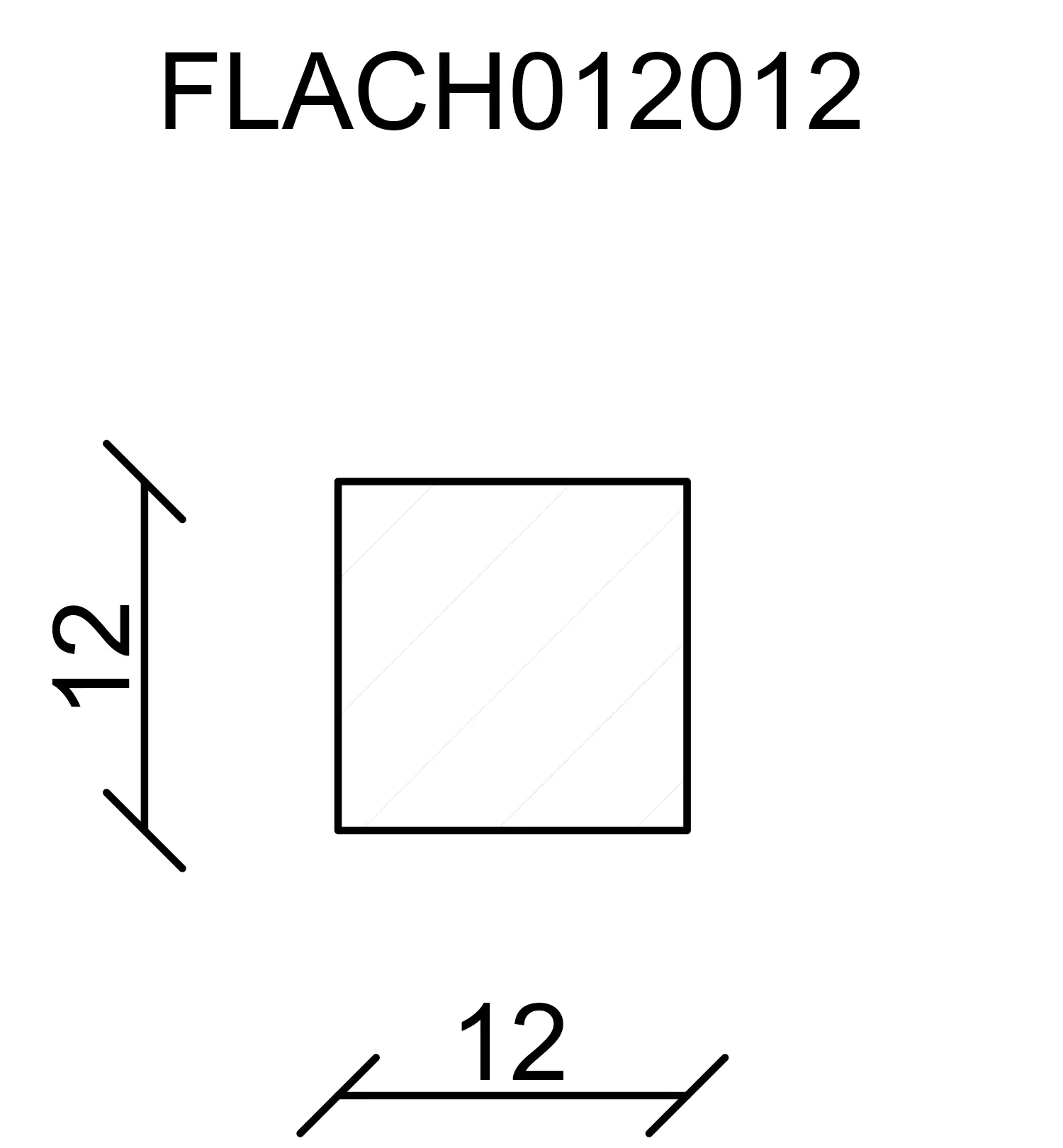 FN Neuhofer Flachleiste 100 cm 12 x 12 mm Fichte/Kiefer