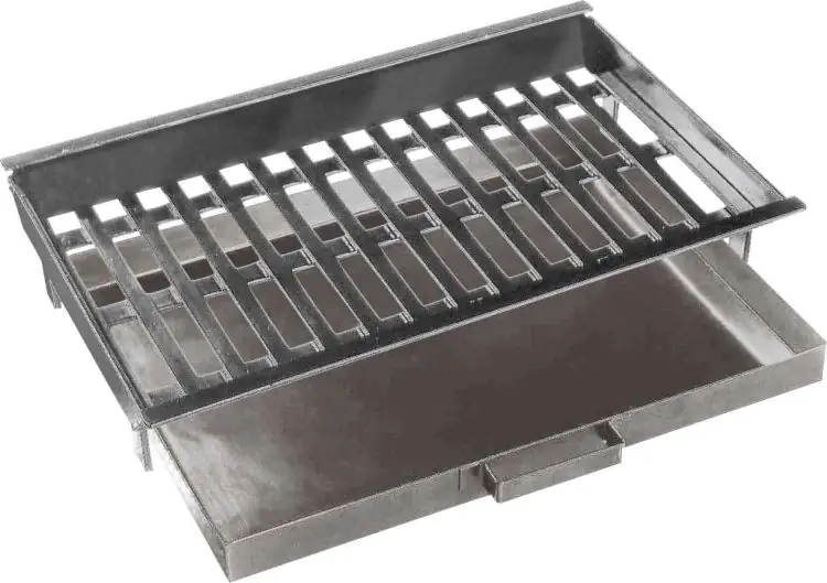 Buschbeck Feuerrost & Aschepfanne edelstahl, 46 x 30 x 9 cm