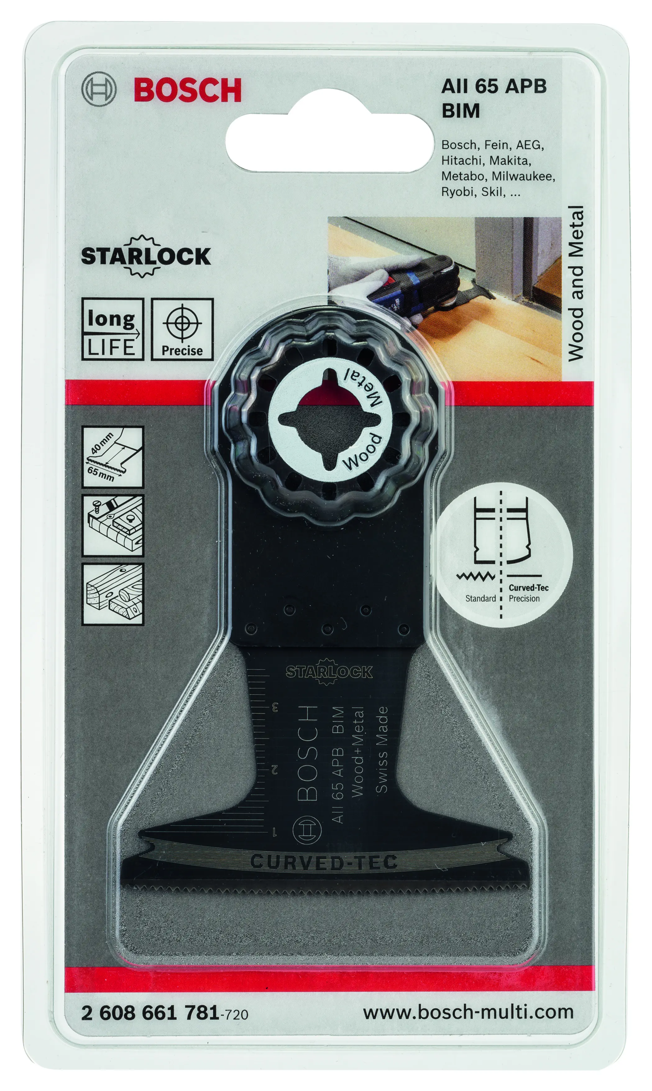 Bosch Starlock Tauchsägeblatt AII 65 APB W+M 40 x 65 mm