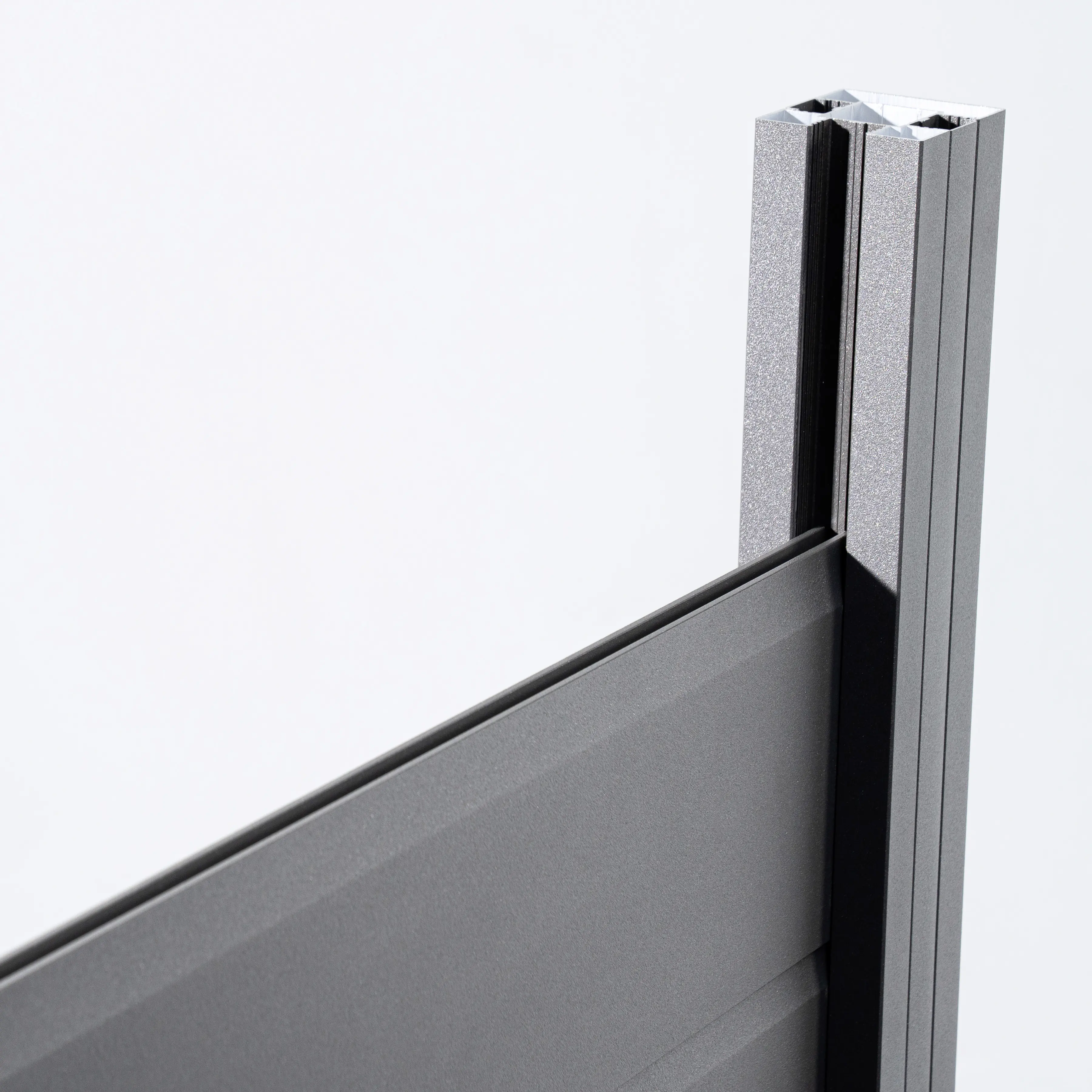 Ambiente Alu-Zaun Grundset Paneel 150 grau 187 x 124,2 cm 