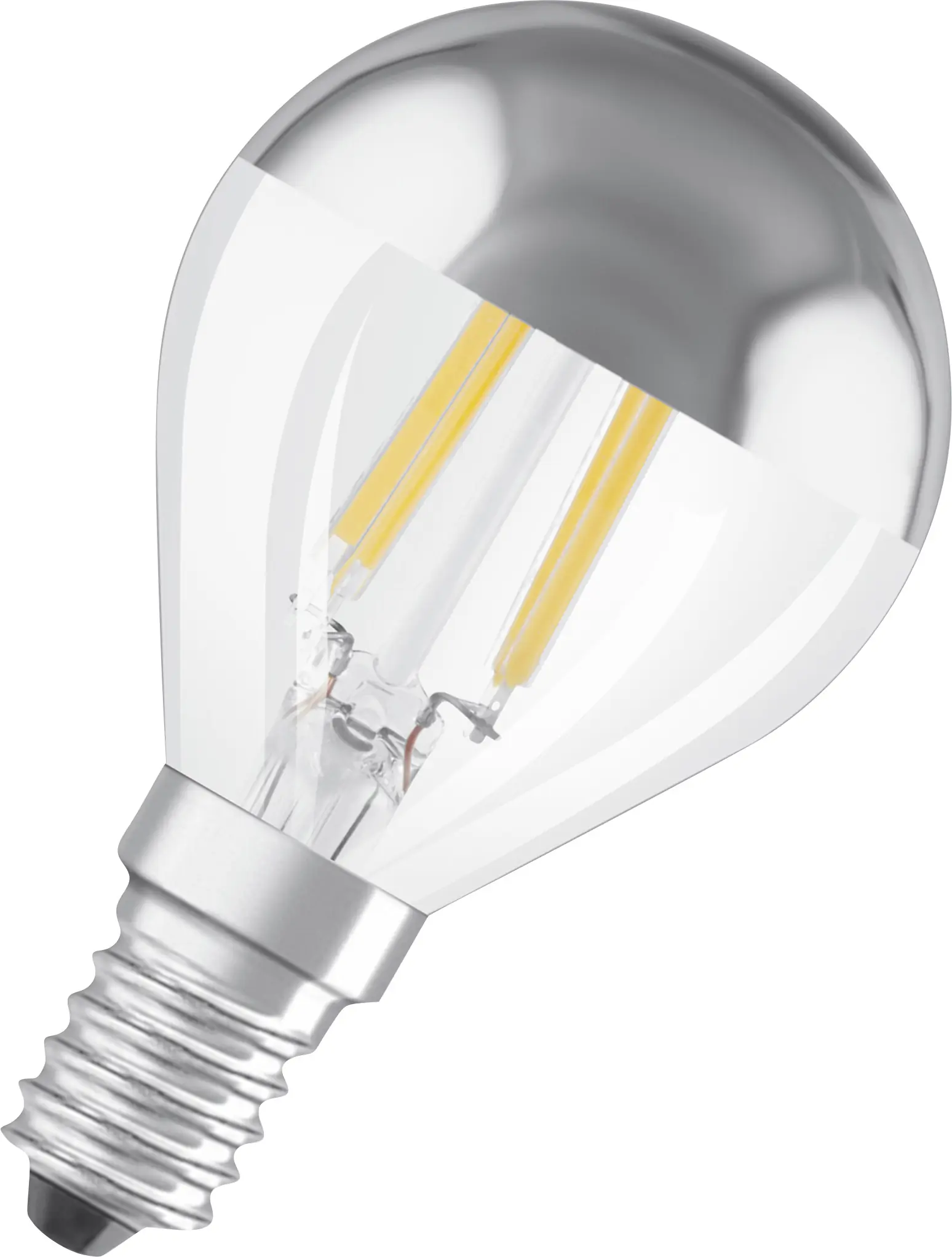 Osram LED Spiegelkopflampe silber E14 4W warmweiß, klar