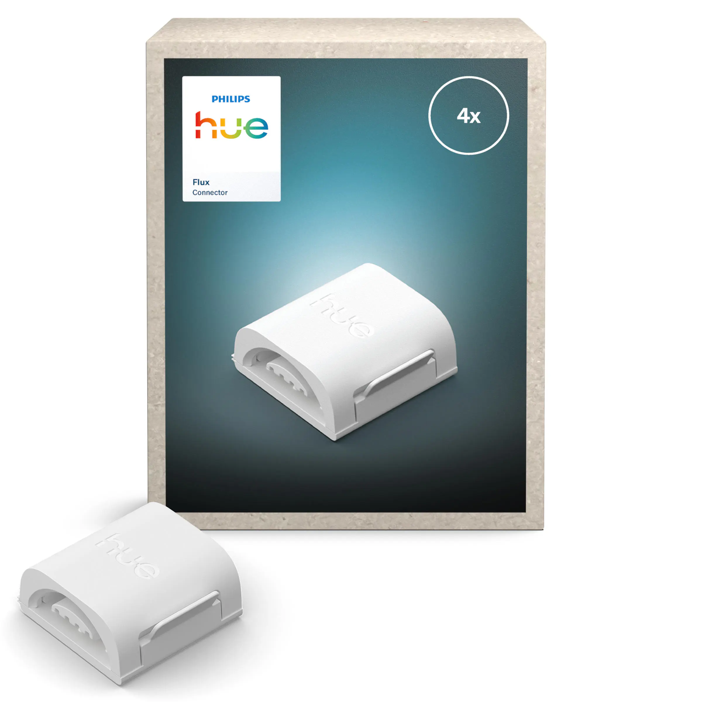 Philips Hue Stecker Flux Gradient LED-Streifen weiß 4 Stück