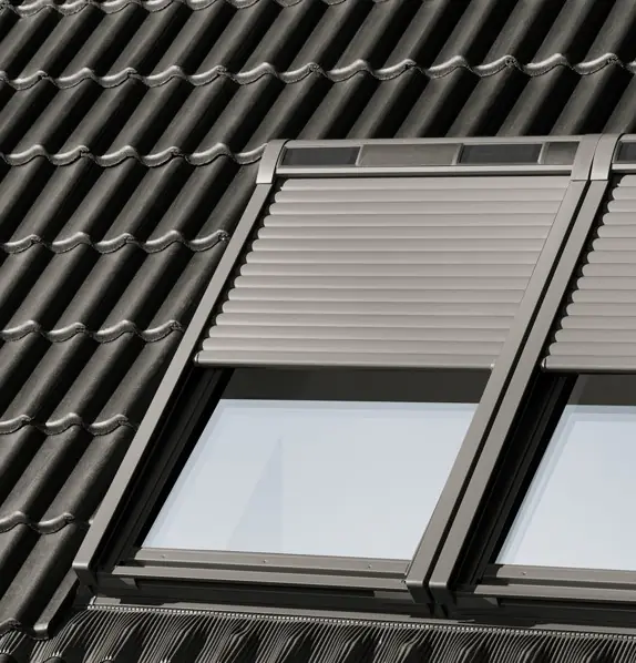 VELUX Solar-Rollladen SSL SK08 114 x 140 cm Alu dunkelgrau