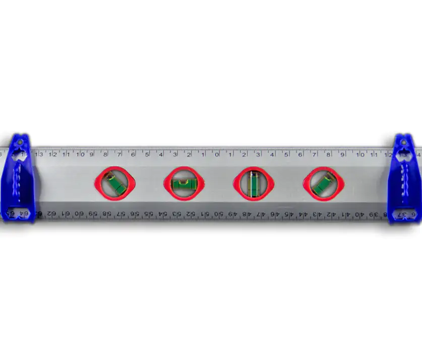 TrendLine Alu-Markierungslineal 100 cm mit 4 Libellen