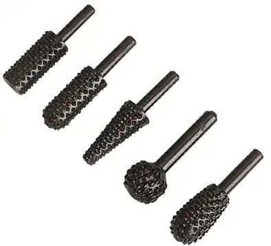 Wolfcraft Raspel-Senker-Set 5-teilig Rundschaft