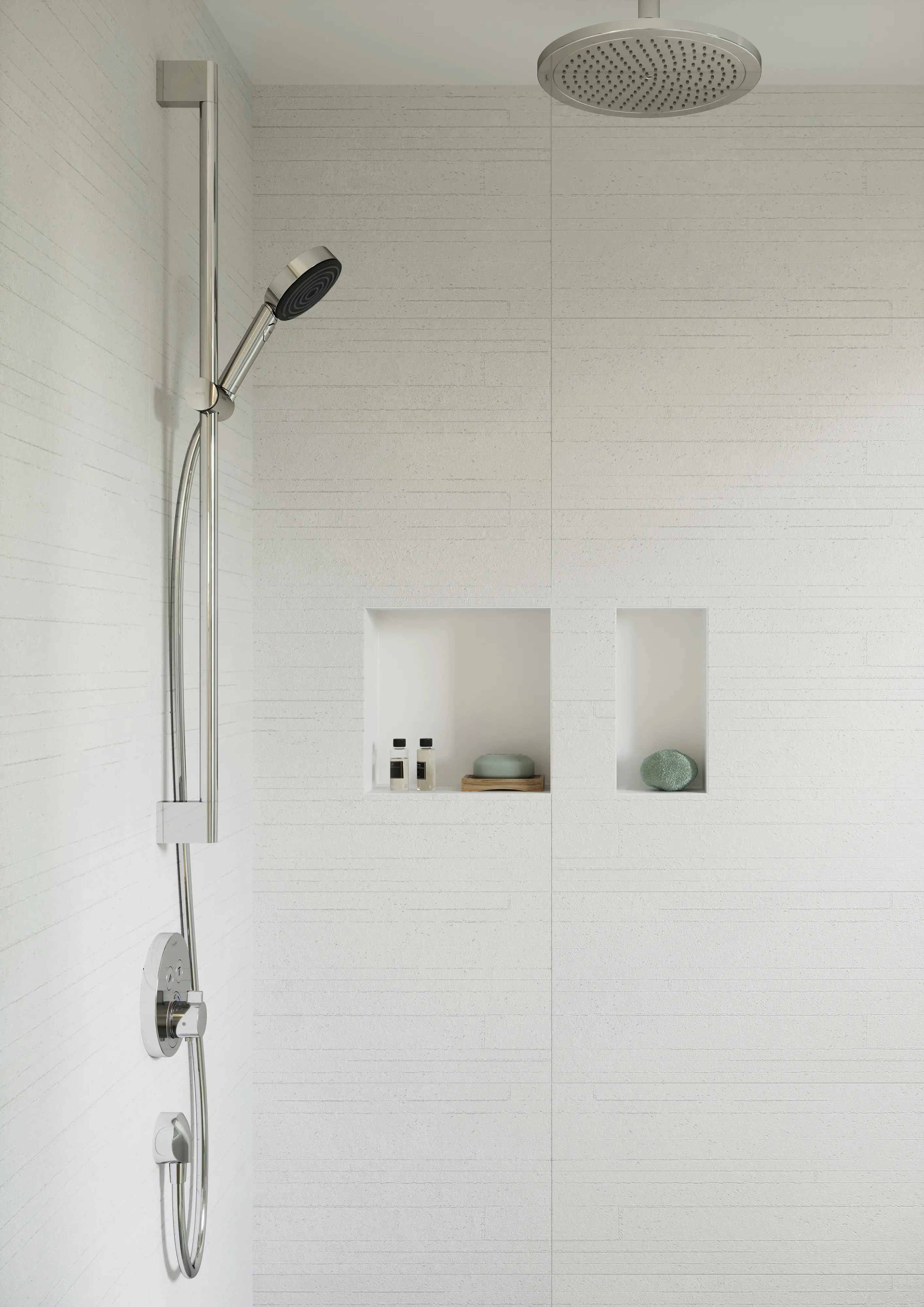 Hansgrohe Brausegarnitur 3 Strahlarten Pulyify Select S EcoSmart 96 cm chrom