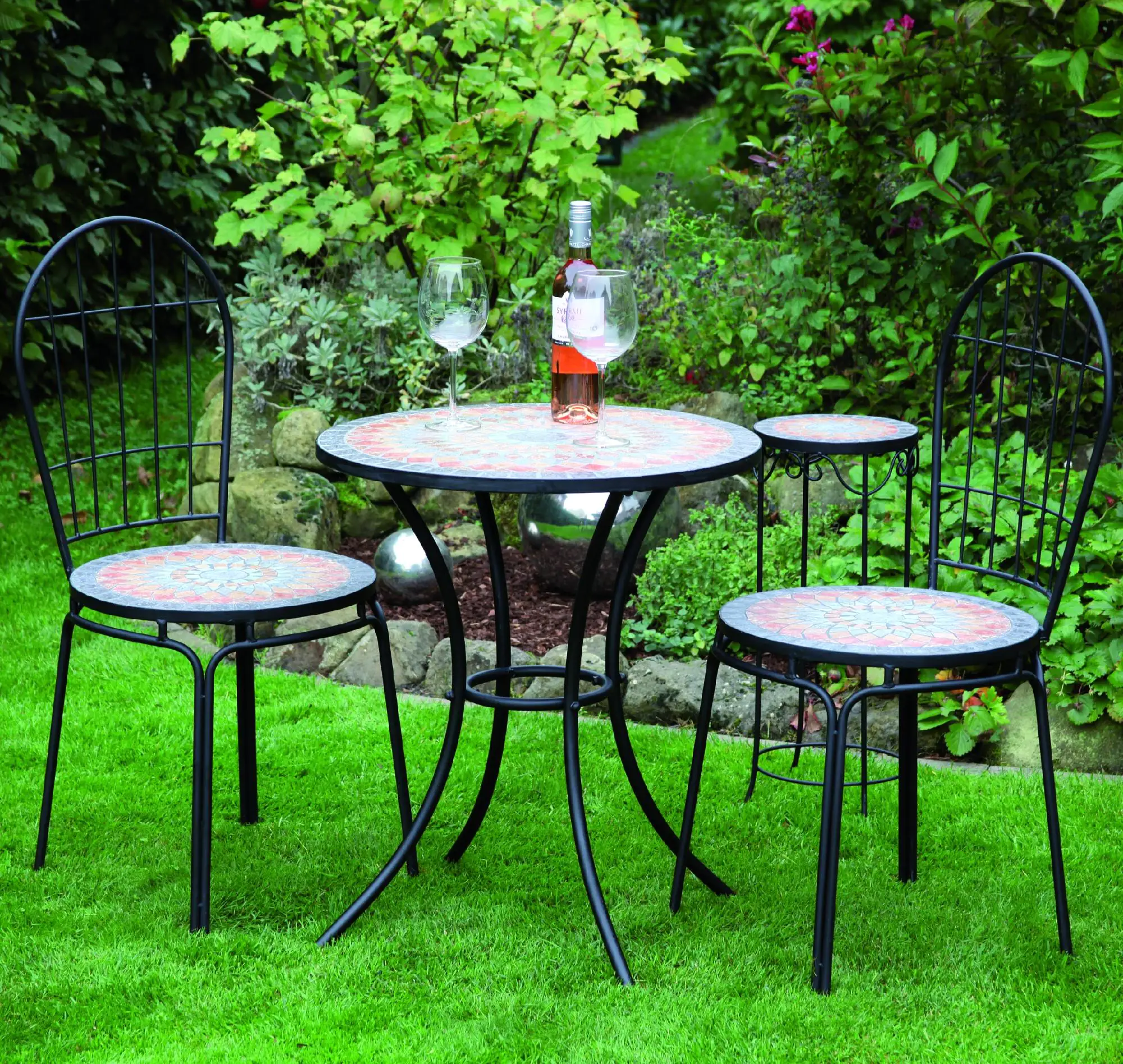 Siena Garden Stapelstuhl Prato schwarz