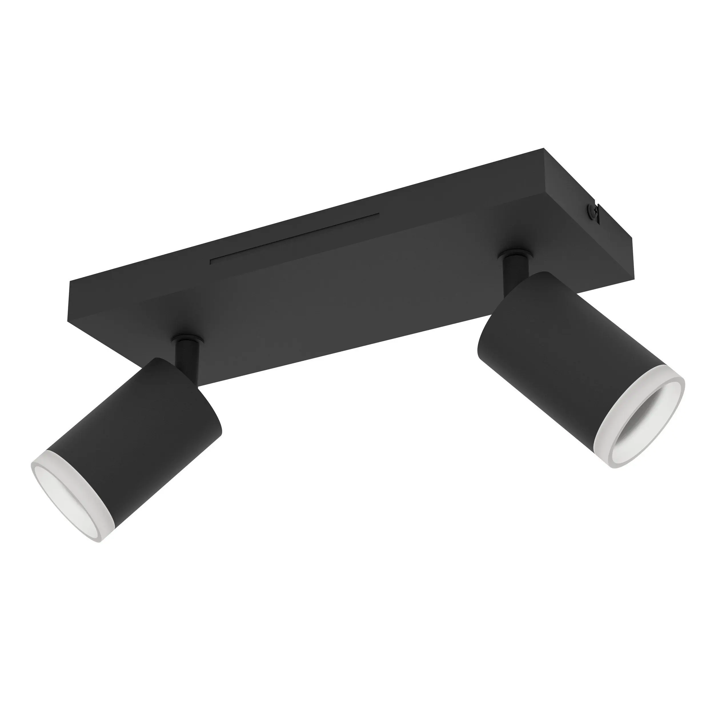 Eglo LED Leuchten 2er Spot Melitello-Z schwarz 25 x 11 cm RGB dimmbar