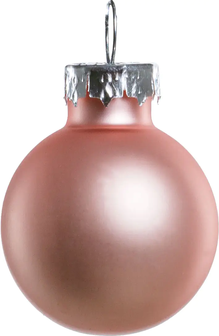TrendLine Weihnachtskugeln aus Glas Ø 2,5 cm puderrosa 24 Stück