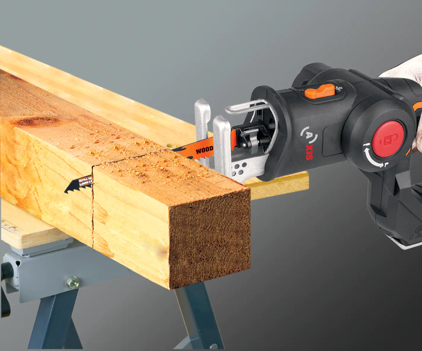 Worx Akku-Multisäge Axis WX550.9 20 V, ohne Akku und Ladegerät