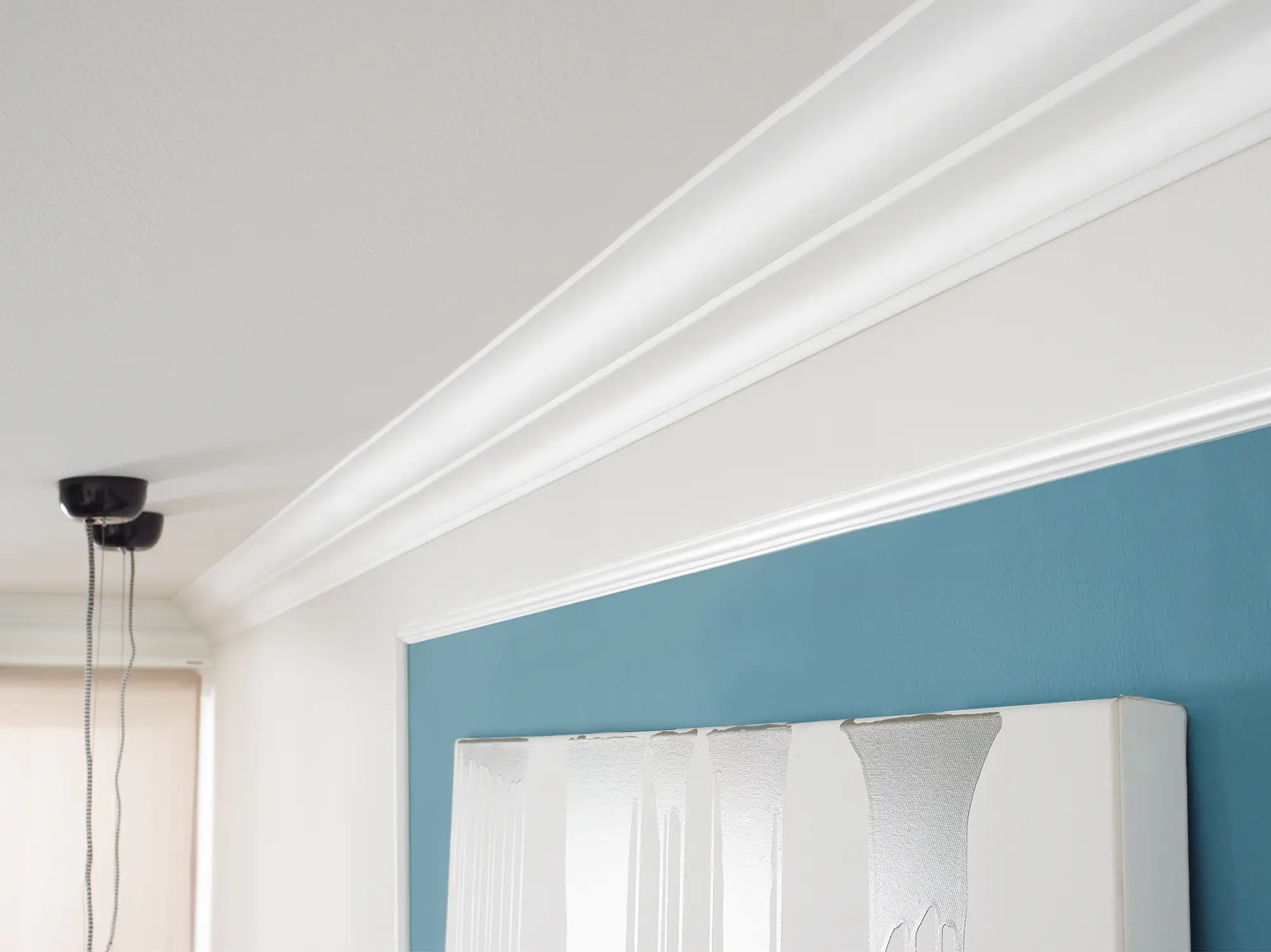 Decosa Deckenleiste Stefanie, 2 m x 80 mm x 80 mm